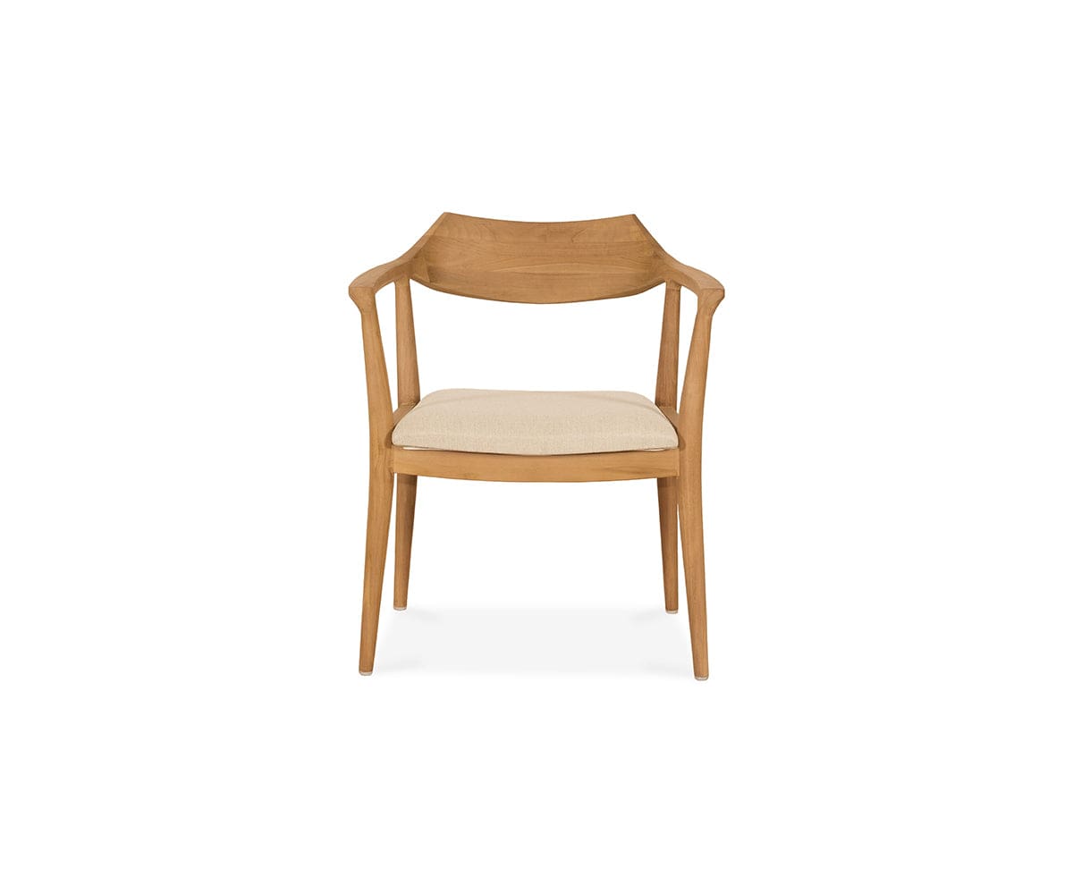 Carabella Dining Arm Chair - Modern Upholstered Side Chair for Kitchen, Dining Room & Office - Comfortable & Stylish Seating Solution