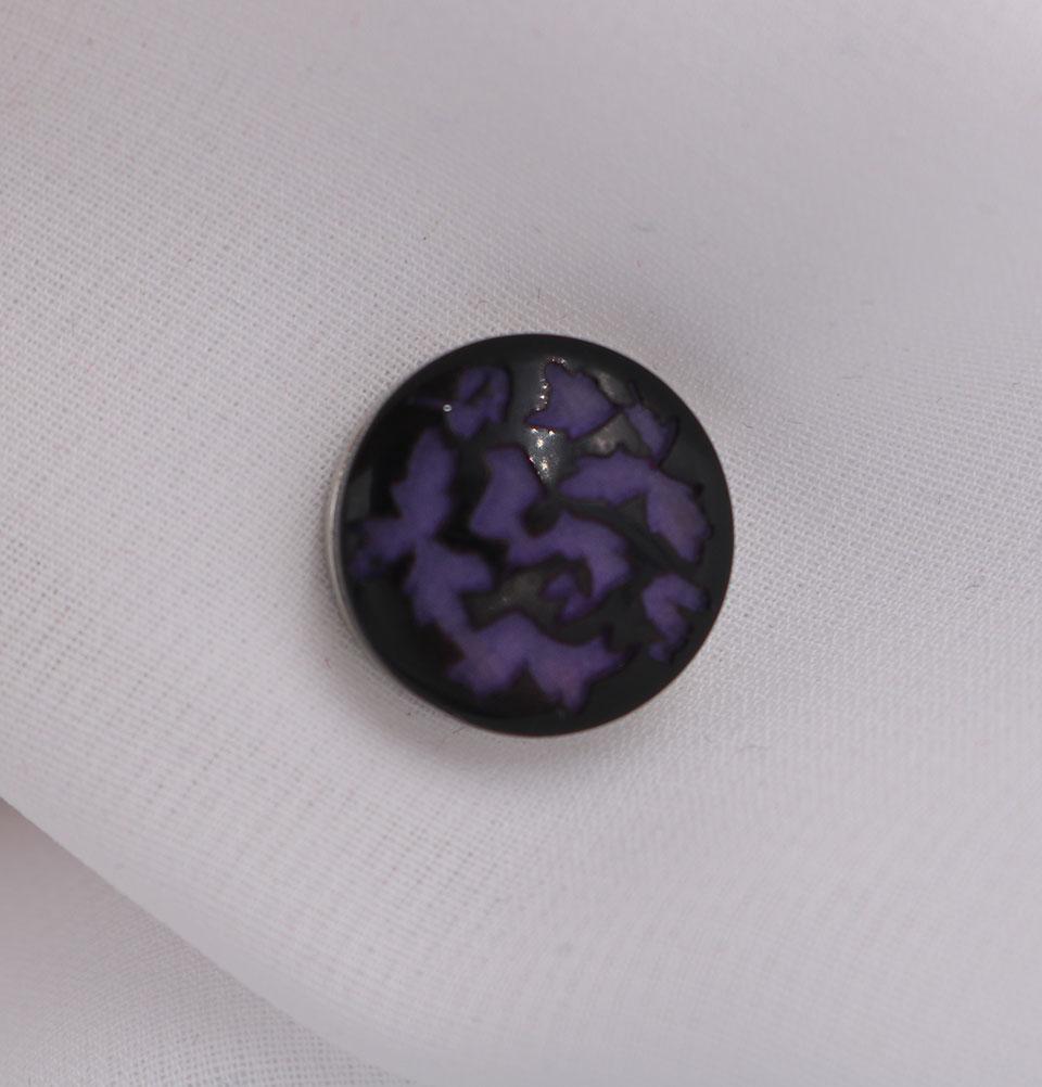 Elegant Purple Abstract Magnetic Hijab Pin - Secure & Stylish Headscarf Accessory for Women - Perfect for Daily Wear, Special Occasions & Modest Fashion