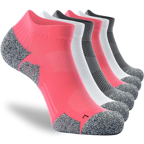 6-pairs (Charcoal2,watermelon2,white2)