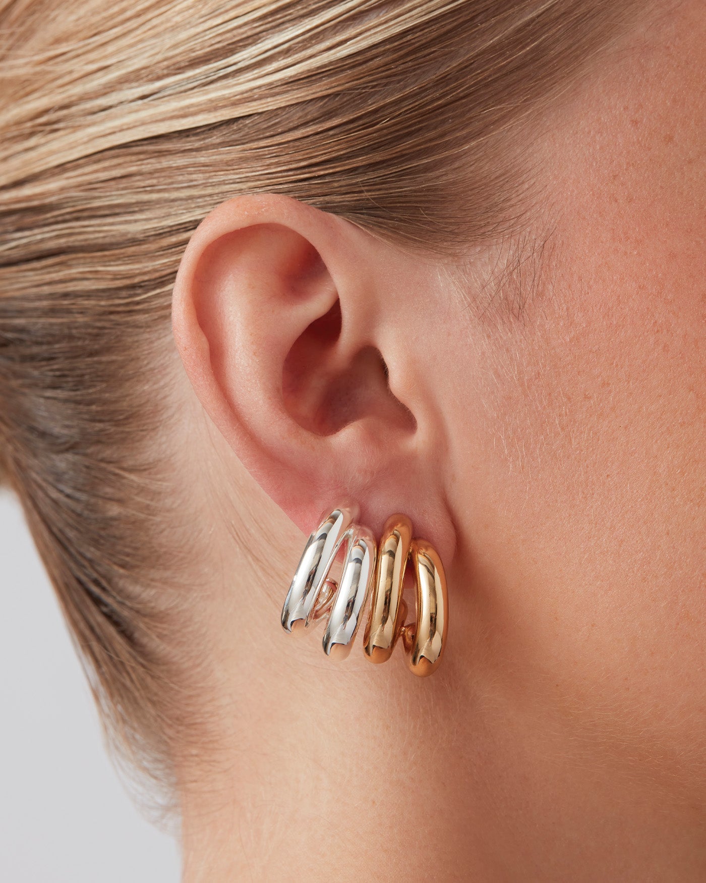 Florence Elegant Dangle Earrings for Women - Gold Plated Hoop Earrings with Crystals - Perfect for Parties, Weddings & Date Nights