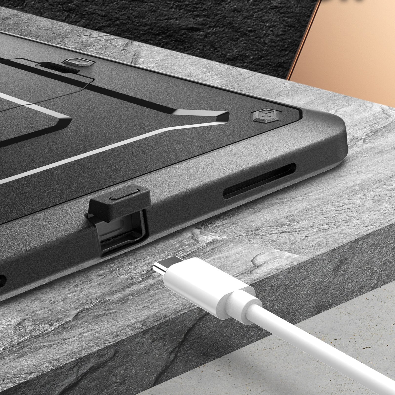 iPad Pro 12.9 Inch (2020) Shockproof Case - Unicorn Beetle Pro Heavy Duty Rugged Cover with Screen Protector | Perfect for Outdoor, Travel & Work Protection