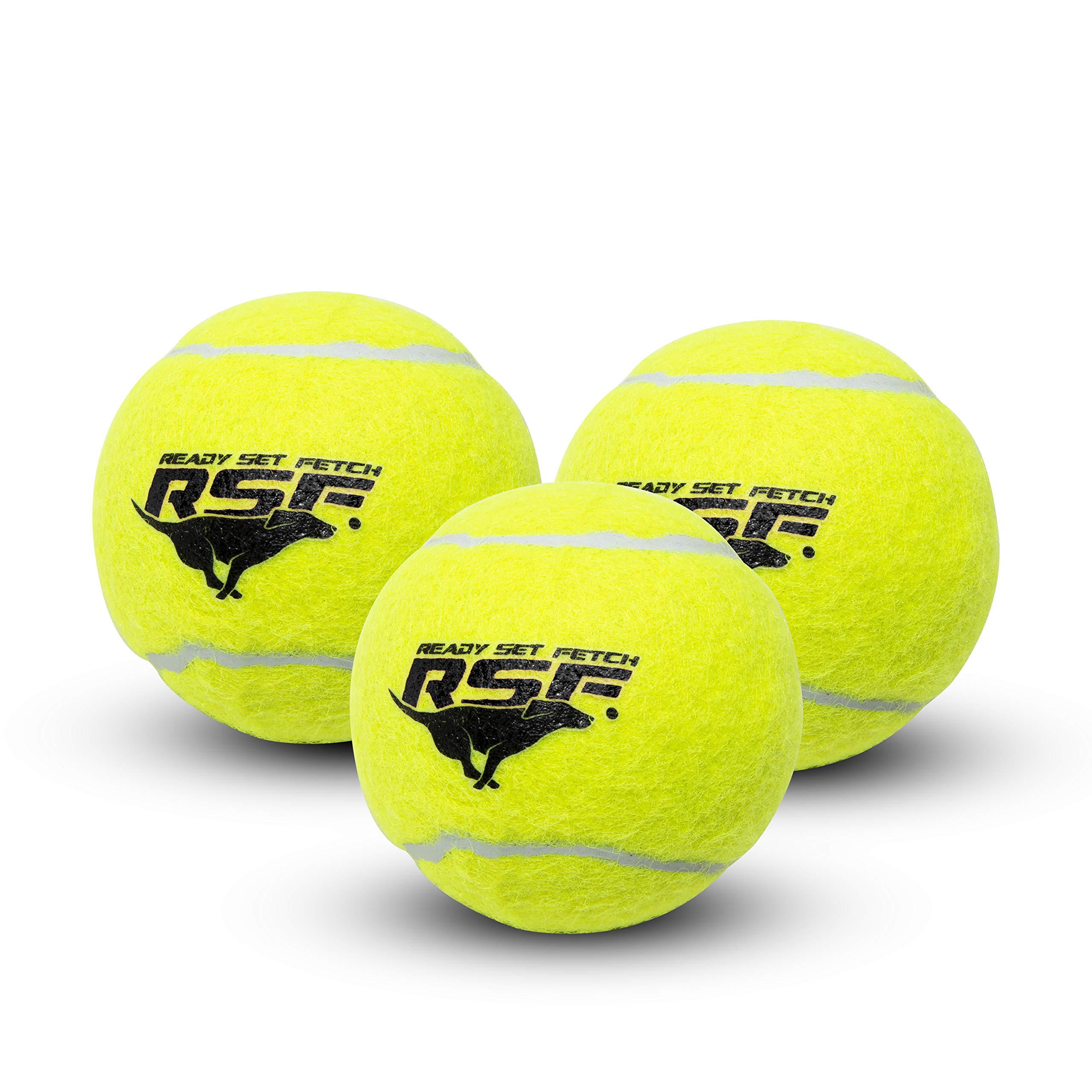 Franklin Pet Supply Co. Squeaky Dog Tennis Balls - Durable Fetch Toys with Loud Squeaker for Small, Medium & Large Dogs - 3 Pack Dog Tennis Balls for Outdoor Play, Training & Interactive Fun