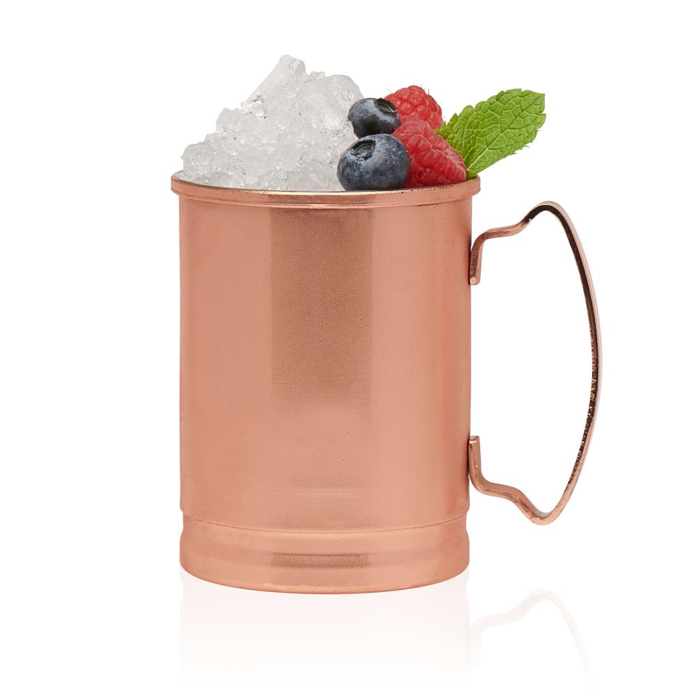 Libbey 14 Oz Moscow Mule Mug - Set of 12 Copper Mugs for Cocktails, Perfect for Parties, Bars & Home Entertaining - Premium Stainless Steel Copper-Plated Drinking Cups with Ergonomic Handle