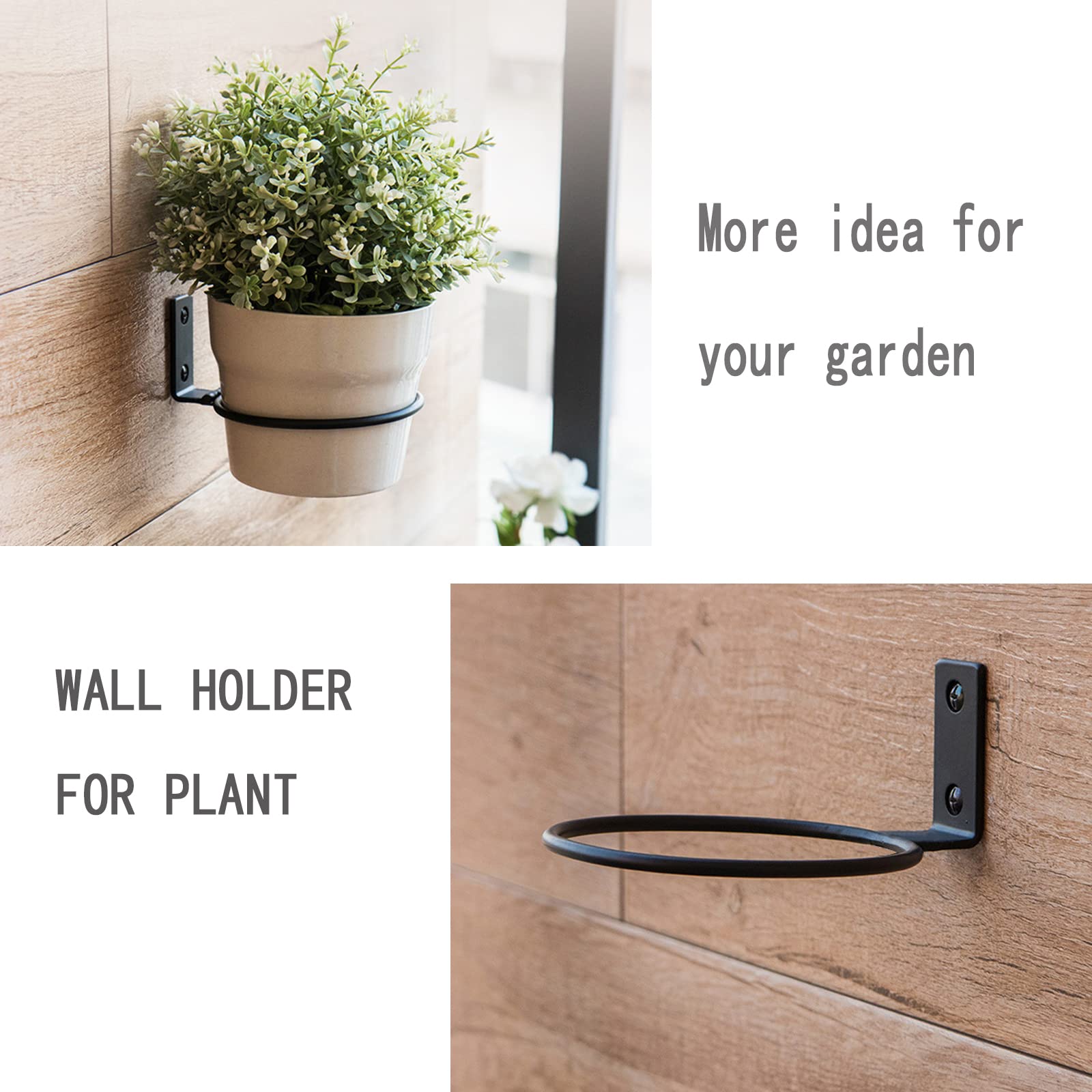 6 Inch Heavy Duty Wall Mount Ball Holder for Basketball, Football, Volleyball - Sports Equipment Organizer for Garage, Bedroom, Playroom - Perfect for Display and Storage of Balls, Ring Planters & Pots