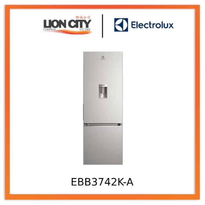 Electrolux EBB3742K 335L 2-Door Refrigerator - Energy Efficient, Spacious Freezer & Fridge for Home, Kitchen, Office, or Dorm Use