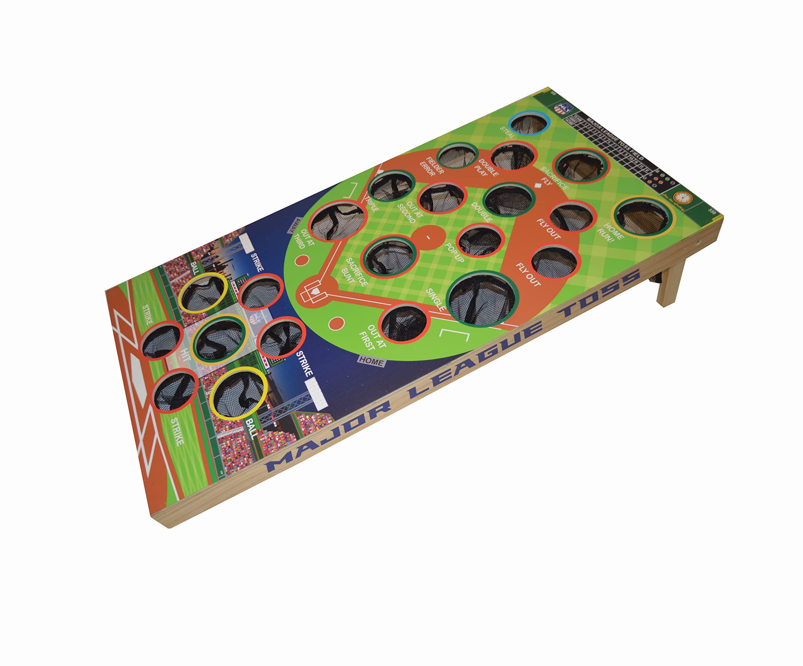 Premium Baseball Bean Bag Toss Game Set - Outdoor Backyard Lawn Party Game for Kids & Adults - Perfect for BBQs, Picnics, Tailgating & Family Gatherings