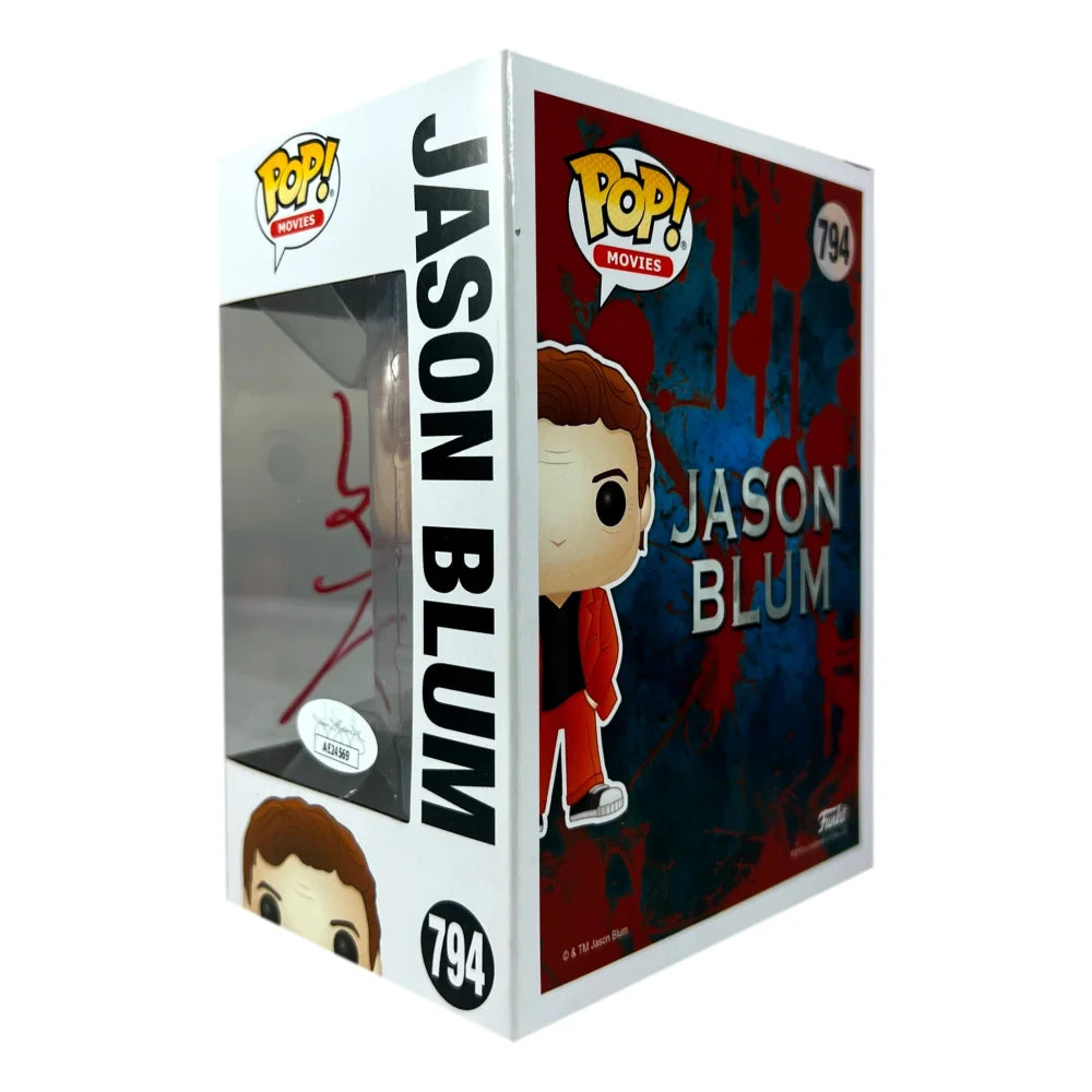 Jason Blum Signed Funko Pop #794 with COA & JSA - Halloween & The Purge Producer Autographed Collectible - Perfect for Horror Movie Fans & Pop Culture Collectors