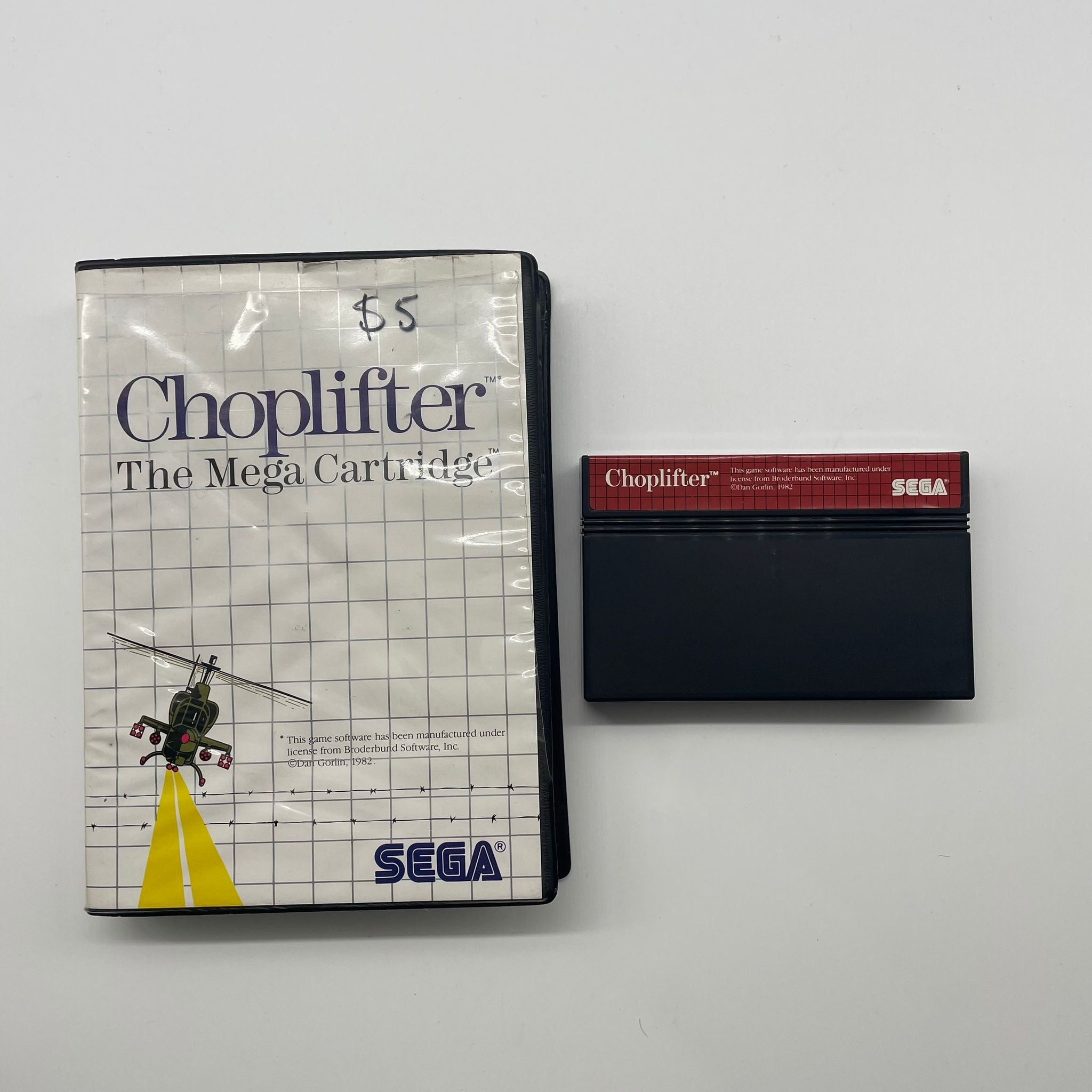 Vintage Choplifter Sega Master System Game - PAL Version | Classic 80s Arcade-Style Helicopter Rescue Game | Perfect for Retro Gaming Collectors & Sega Enthusiasts