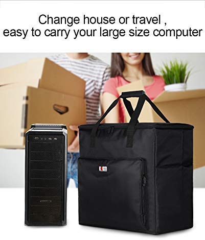 Buwico Desktop PC Travel Storage Carrying Case Bag - Protective Computer Case for CPU, Monitor, Keyboard & Accessories - Perfect for Office, Home & Business Travel