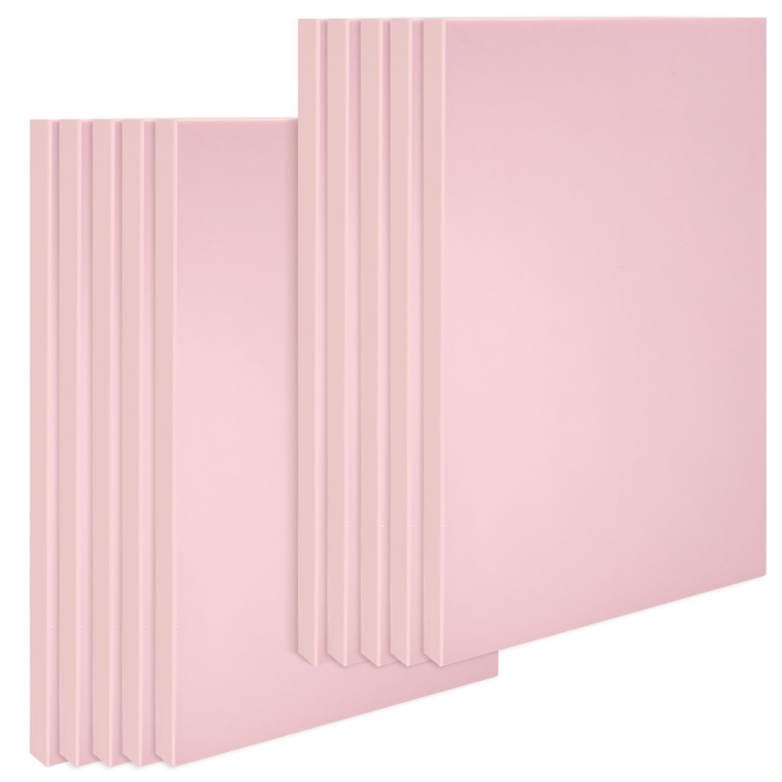 10-Pack 4x6 Inch Pale Pink Rubber Carving Blocks for Stamp Making - High-Quality Linoleum Block Printing Supplies for DIY Crafts, Art Projects & Professional Printmaking