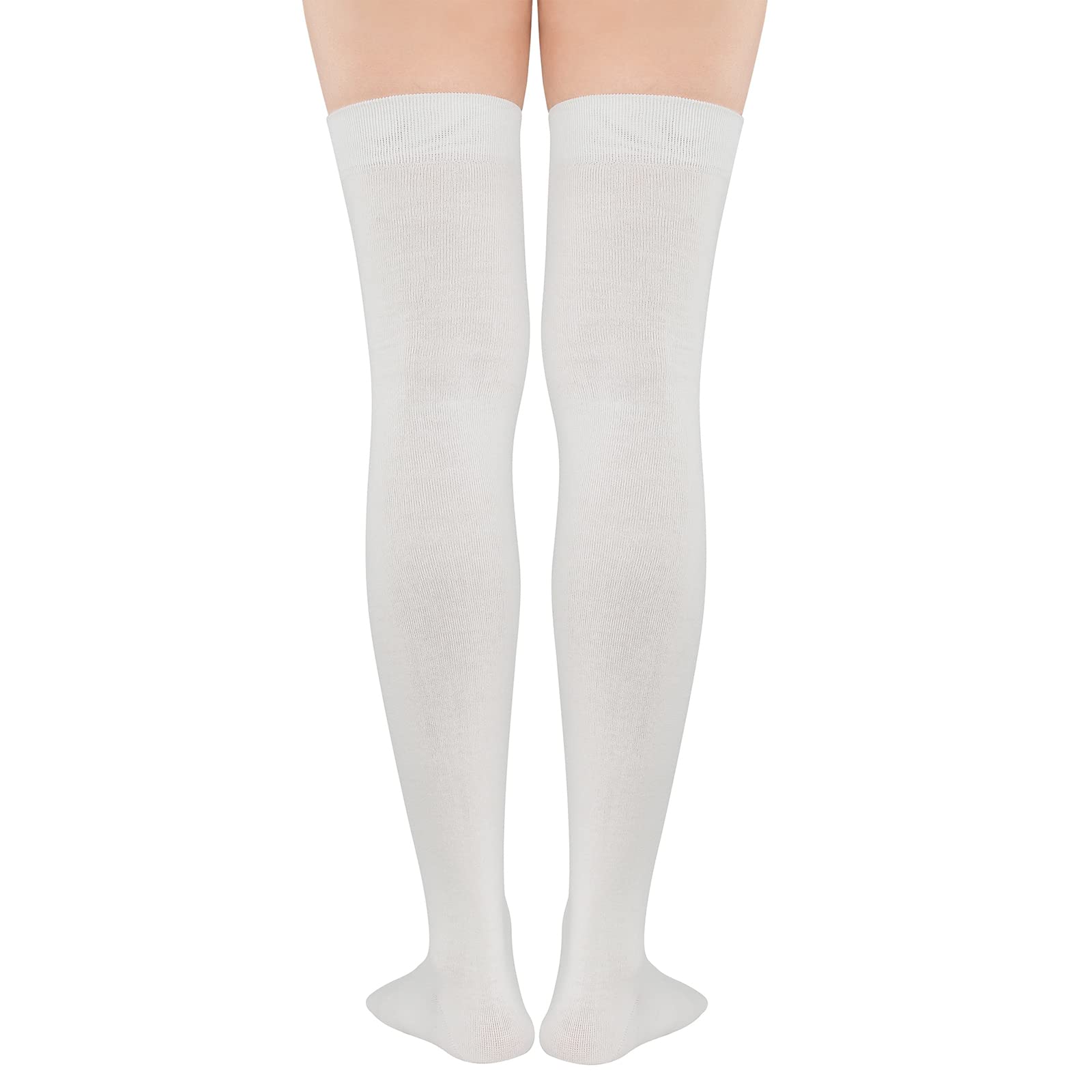 Trendy Women's Knee High Socks - Warm Thigh High Stockings for Cosplay, Athletic Wear & Winter Fashion | Striped Long Socks for Casual Outfits, Costume Parties & Cold Weather Comfort