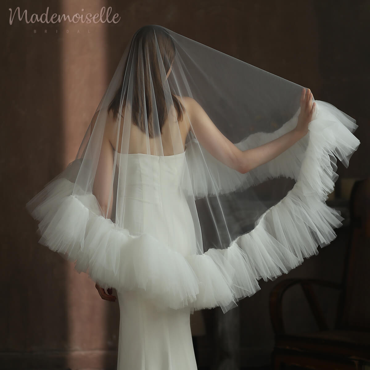 Ella Veil - Elegant Bridal Veil for Weddings & Special Occasions | Perfect for Brides, Prom & Formal Events