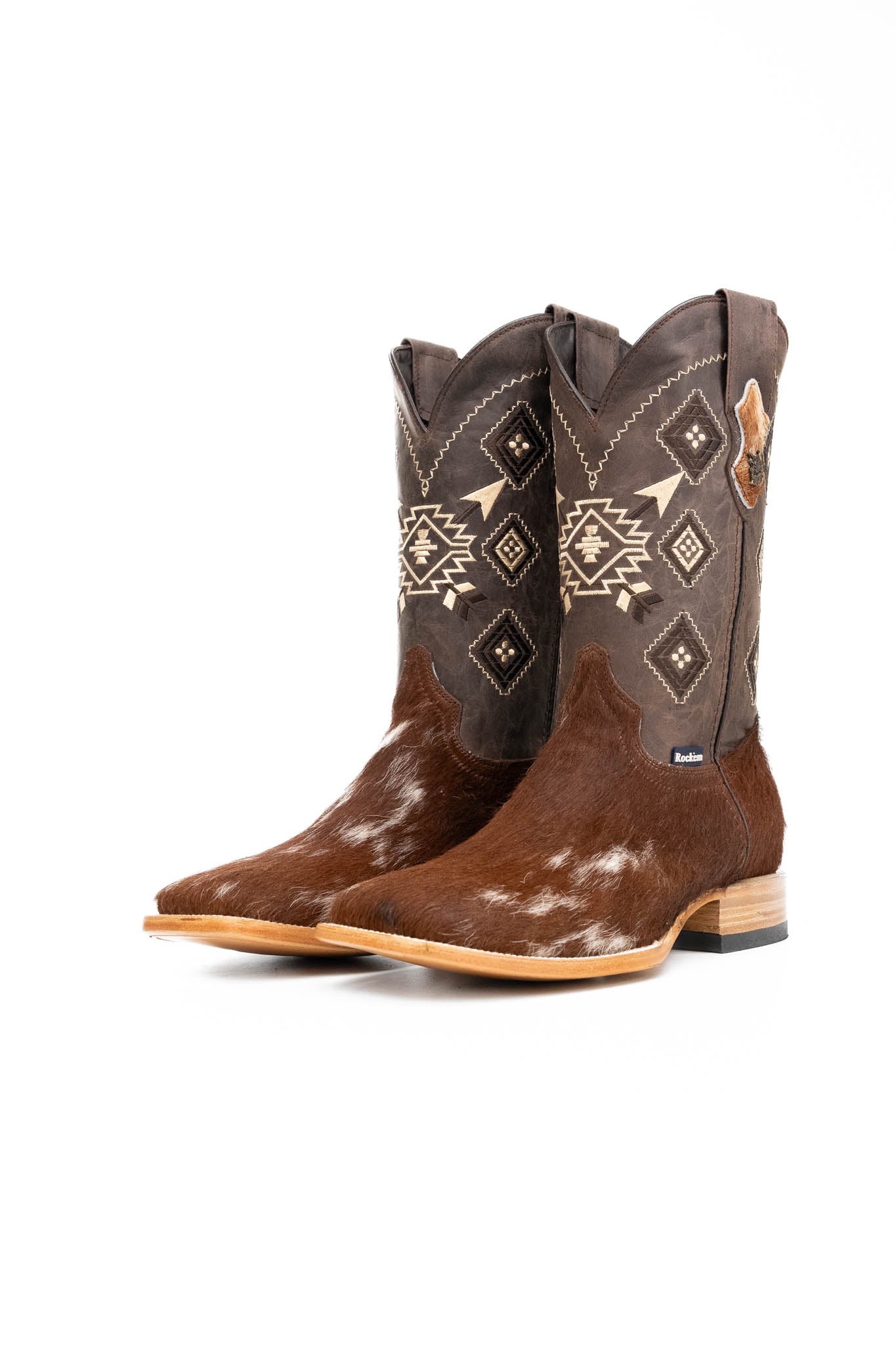 Premium Men's Cowhide Square Toe Cowboy Boots - Size 11 (NM107) - Durable & Stylish Western Boots for Rodeo, Country Dancing & Outdoor Adventures