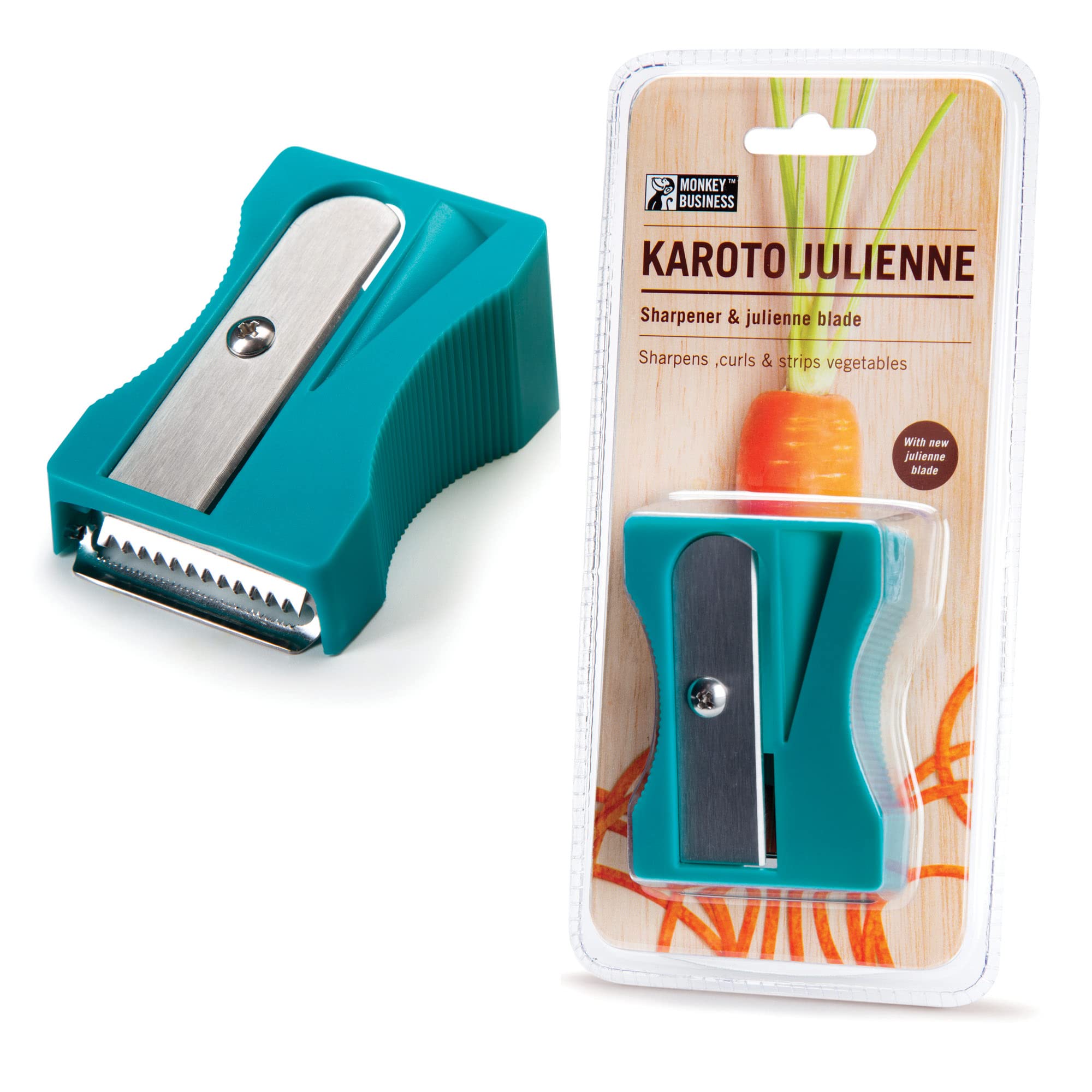 Karoto Julienne - Premium Vegetable Spiralizer with 5 Blades for Zucchini Noodles, Carrot Sticks & More | Best Zoodle Maker for Healthy Low-Carb Meals | Perfect for Meal Prep, Keto Diet & Vegan Cooking | Fun Kitchen Gadget Gift Idea
