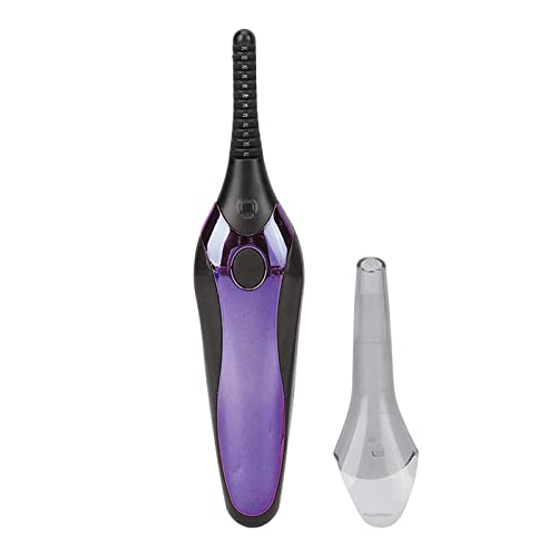Rechargeable Electric Heated Eyelash Curler - Portable Handheld Lash Curling Tool for Perfect Curls (Purple) | Great for Home, Travel & Daily Makeup Routine