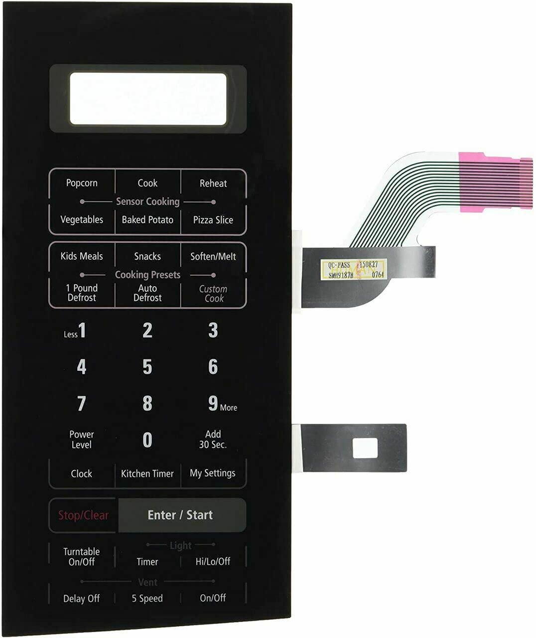 Samsung Microwave Switch Membrane Replacement DE34-00330C - Compatible with Smh9187B Models | Perfect for DIY Appliance Repair & Microwave Maintenance