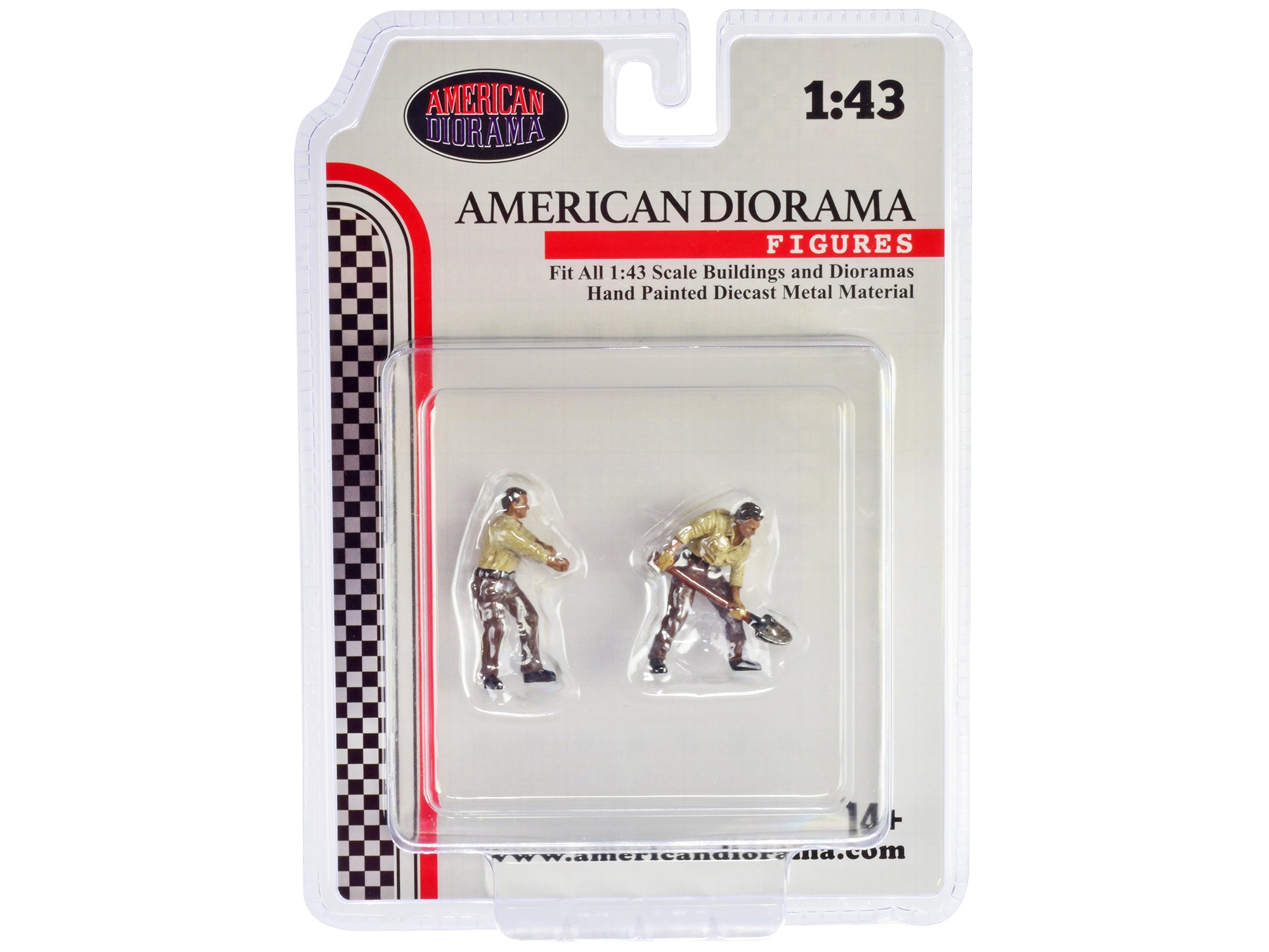 1/43 Scale 4X4 Mechanics Diecast Figure Set - 2 Piece Model Car Accessories for Diorama & Collectible Displays - Perfect for Off-Road Vehicle Scenes & Miniature Photography