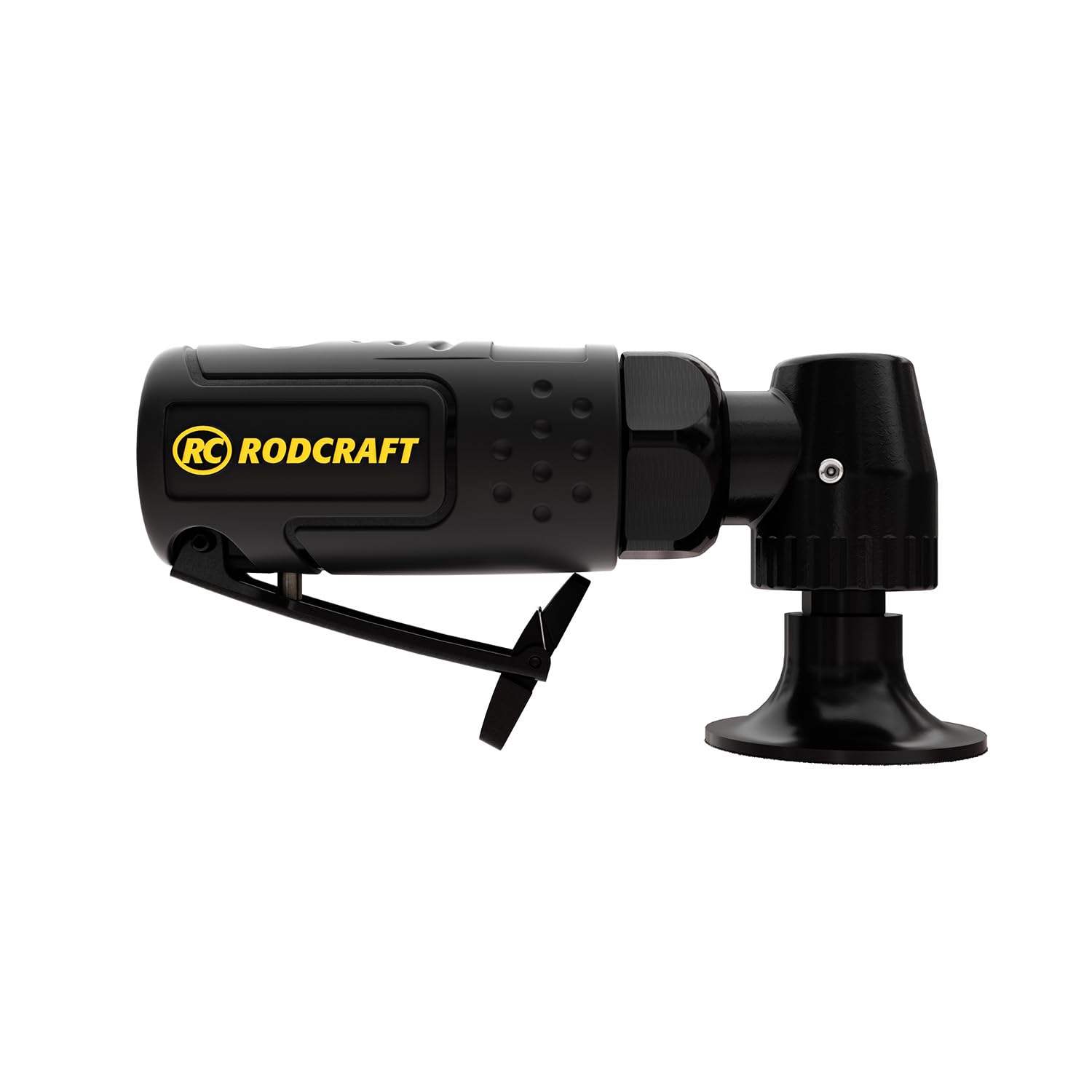 RC7601 Mini Air Disc Sander Angled - Compact Pneumatic Tool for Woodworking, Metal Polishing & DIY Projects | Perfect for Tight Spaces & Detailed Sanding