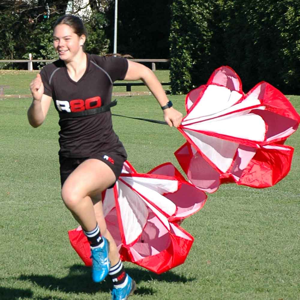 XLR8 Power Speed Chute Medium - Training Parachute for Sprinting & Agility Drills - Improve Speed, Acceleration & Athletic Performance (Football, Soccer, Track & Field Training)