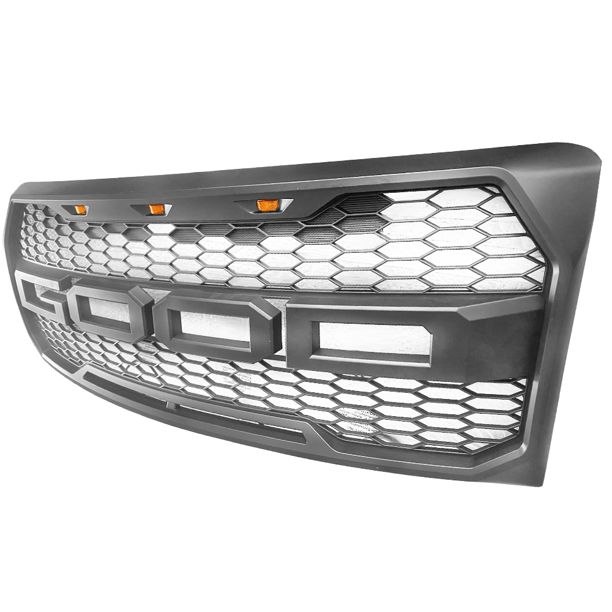 2009-2014 Ford F150 Raptor Style Front Bumper Grille - Matte Black Replacement Grill for Off-Road & Truck Customization | Perfect for Car Upgrades & Off-Road Adventures