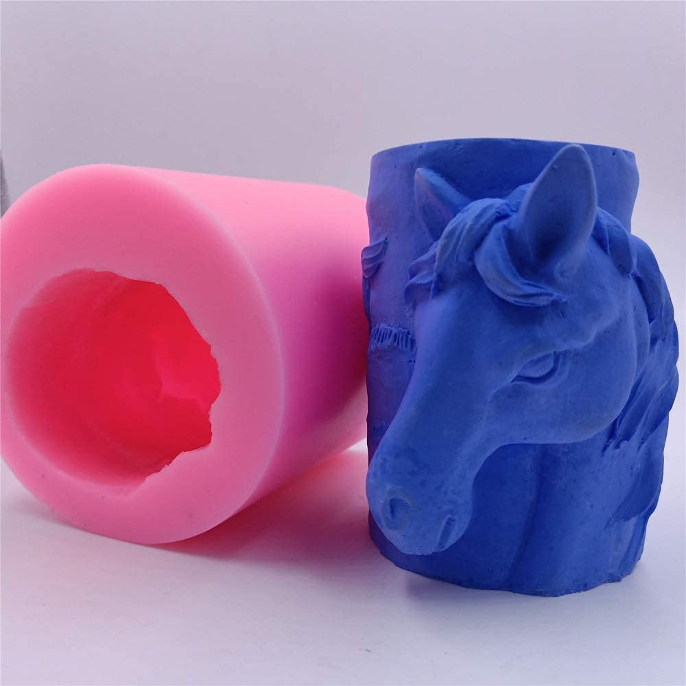 DIY 3D Horse Silicone Candle Mold - Animal Wax Molds for Scented Candles, Resin, Epoxy & Gypsum Crafts - Perfect for Candle Making, Home Decor & DIY Gifts