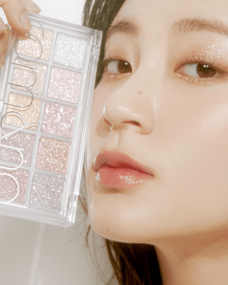 Rom&nd Better Than Eyeshadow Palette #Light & Glitter Garden - 10 Color Korean Eyeshadow Palette for Day & Night Makeup Looks