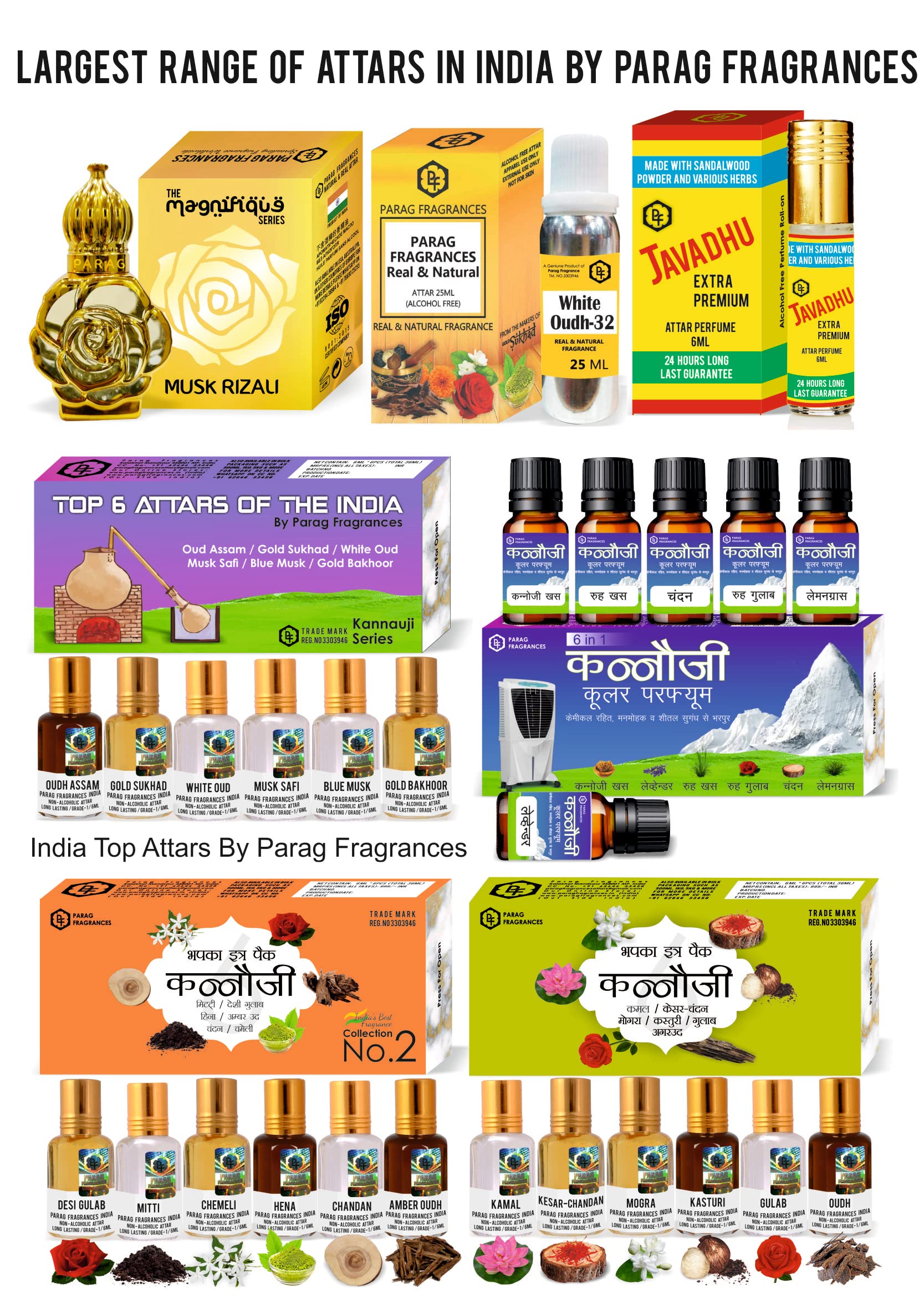 Parag Fragrances Unisex Adult Aerosol Chocolate Perfume Set - 4 in 1 (Choco Musk, Chocolate Musk, Choco Oudh, Choco Blast & Choco Punch) | 48 Hours Long Lasting Attar | Perfect for Daily Wear, Special Occasions & Gift Giving