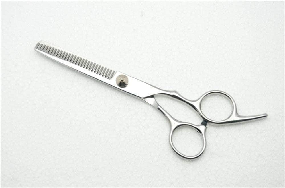 Professional Barber Scissors Set - 14cm Stainless Steel Hair Cutting & Thinning Scissors for Salon & Home Use - Pink Hairdressing Shears for Precision Styling & Hair Trimming