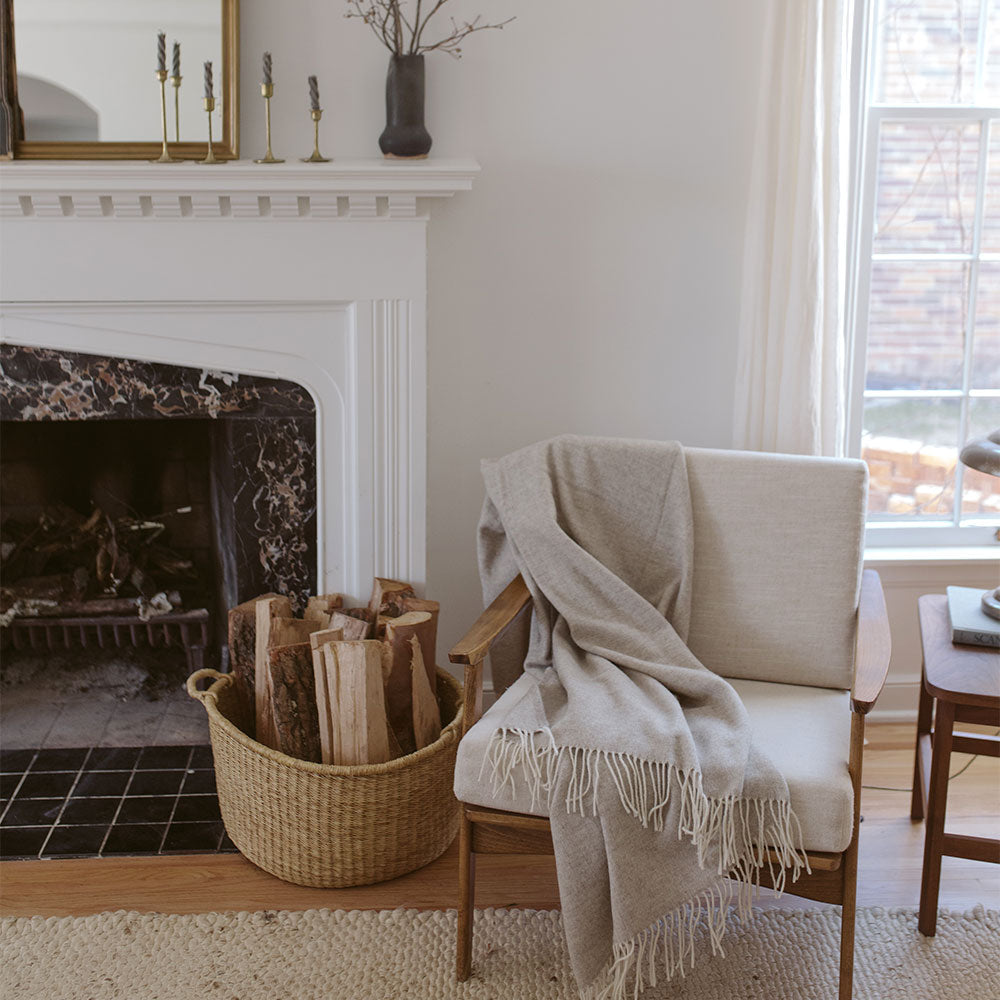 Poppy Nesting Floor Basket - Handwoven Natural Fiber Storage Baskets for Home Organization | Perfect for Living Room, Nursery & Bedroom Decor