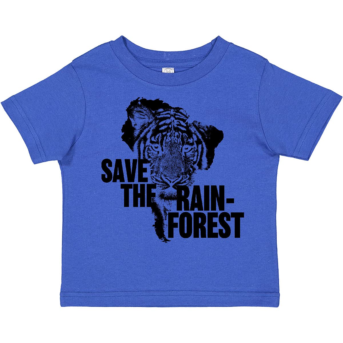 Save The Rainforest Tiger Toddler T-Shirt | Cute South America Animal Graphic Tee for Boys & Girls | Eco-Friendly Kids Casual Wear for Playdates & Outdoor Activities