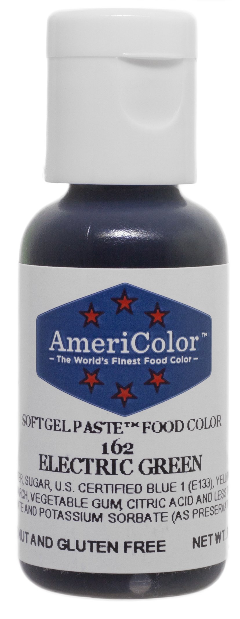 Americolor Gel Paste Food Coloring - Electric Green | Vibrant, Highly Concentrated for Baking, Cake Decorating & DIY Crafts