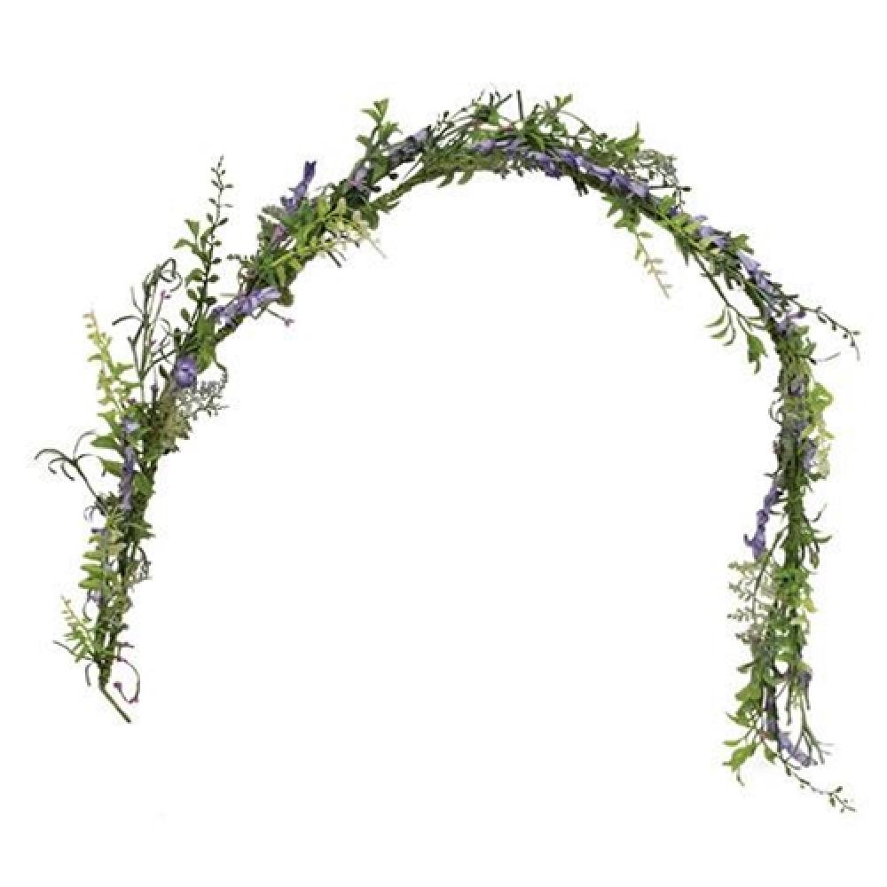 Lakeside Iris Garland - Elegant Floral Decor for Weddings, Home & Outdoor Parties | Perfect for Spring & Summer Events