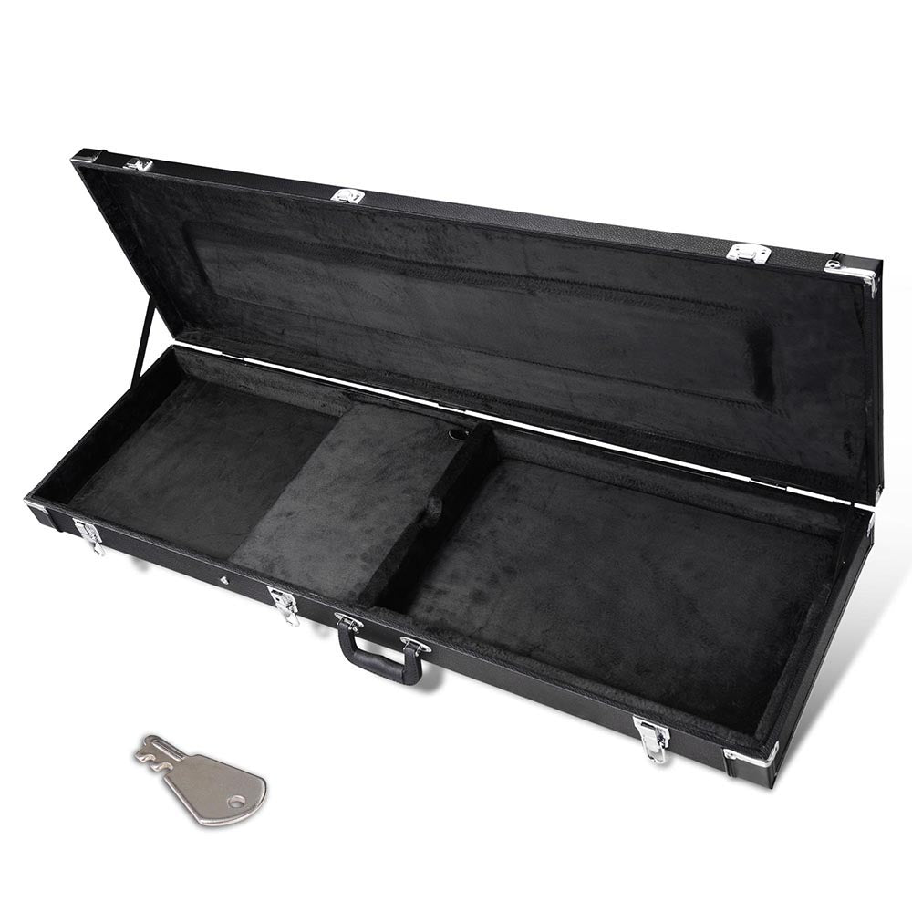 TheLAShop 48x15 Universal Electric Bass Guitar Hardshell Case with Lock - Durable Protection for Travel, Gig & Storage | Fits Most Bass Guitar Models