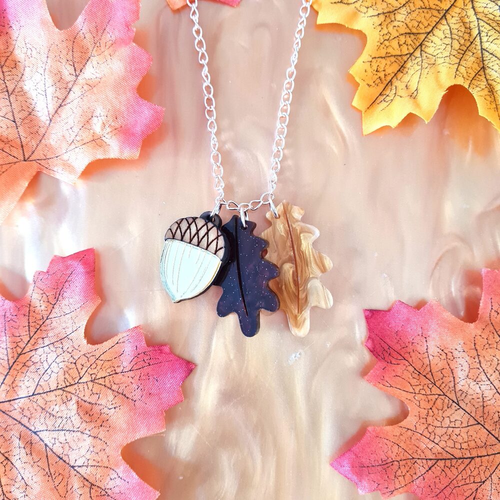 Cherryloco Acorn Charm Pendant - Elegant Nature-Inspired Jewelry for Women | Perfect for Necklaces, Bracelets & Gift Giving
