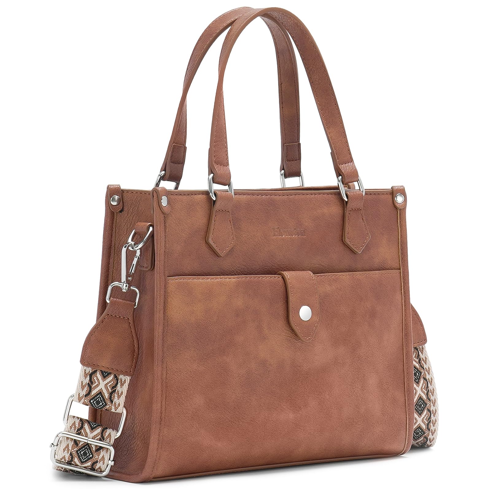 Stylish Women's Leather Crossbody Bags & Tote Handbags with Detachable Strap - Perfect for Work, Travel, and Everyday Use