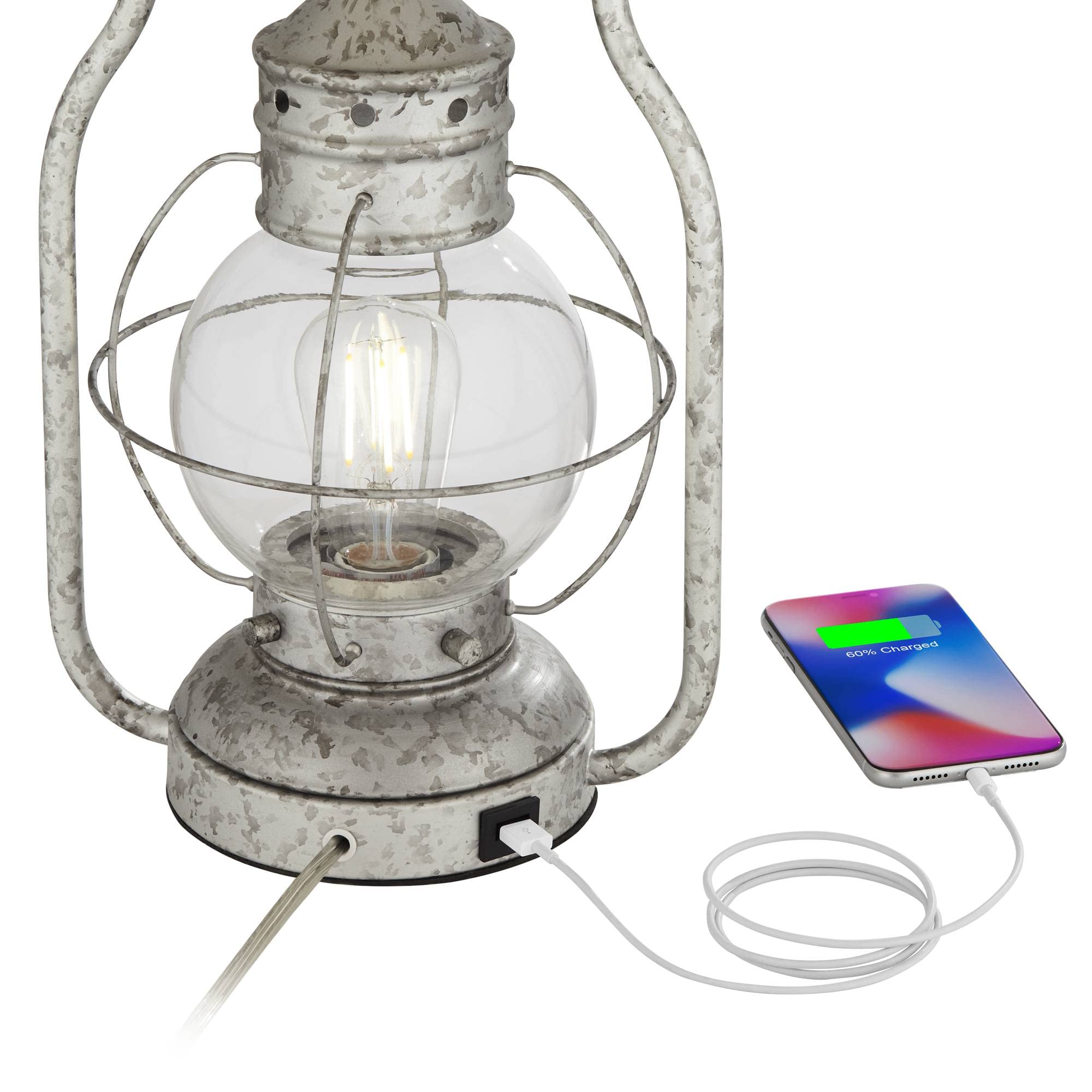 Franklin Iron Works Bodie Rustic Industrial Table Lamp - 26