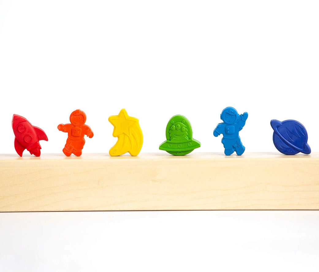 Handmade Beeswax Crayons for Kids - Non-Toxic Space Universe Themed Art Supplies for Drawing & Coloring | Perfect for Classroom, Homeschool & Creative Play