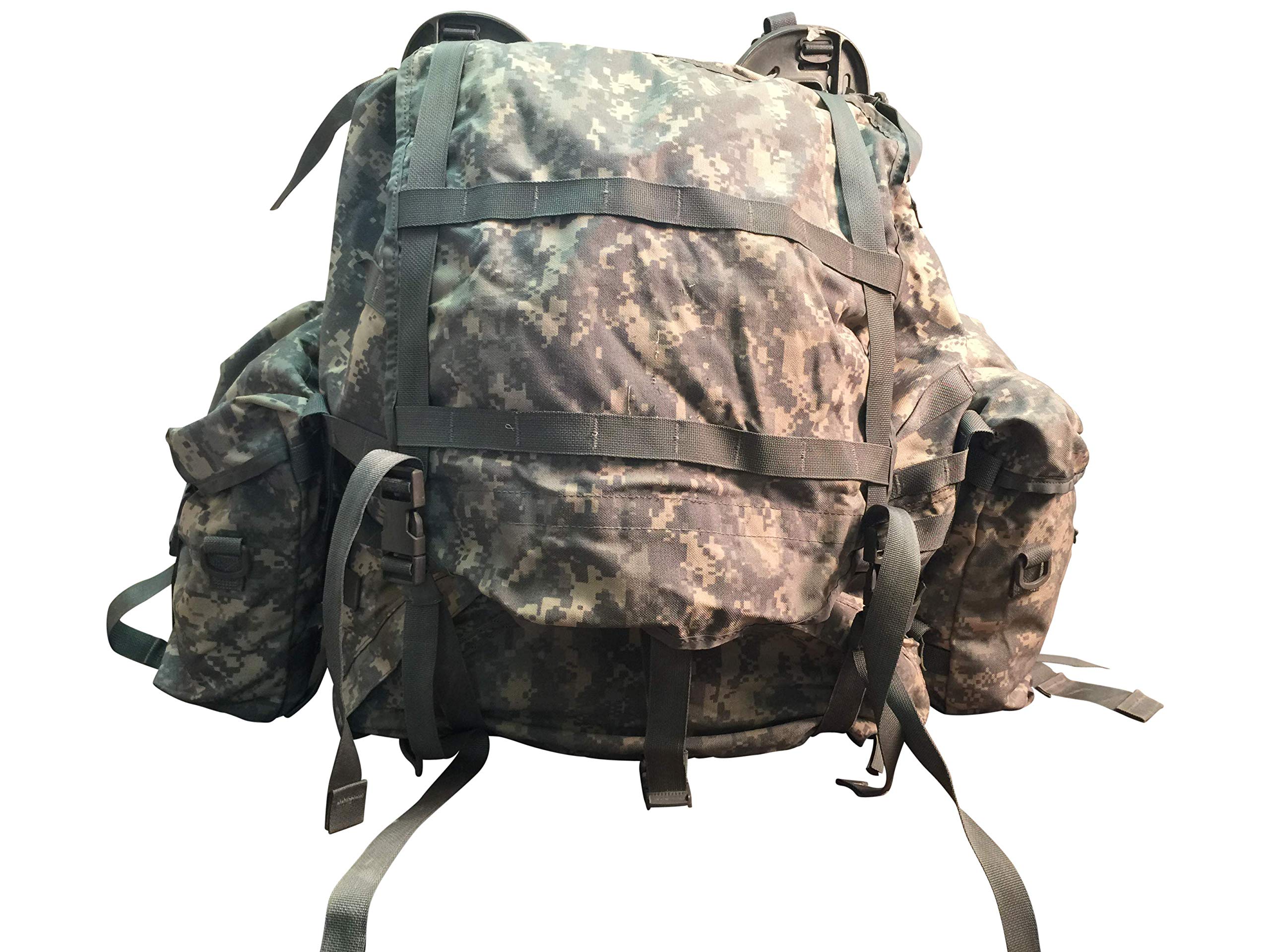 MOLLE II ACU Ruck Military Backpack - Tactical MRE GO Bag with 28 Meals Ready to Eat - Perfect for Camping, Hiking, Survival & Emergency Preparedness
