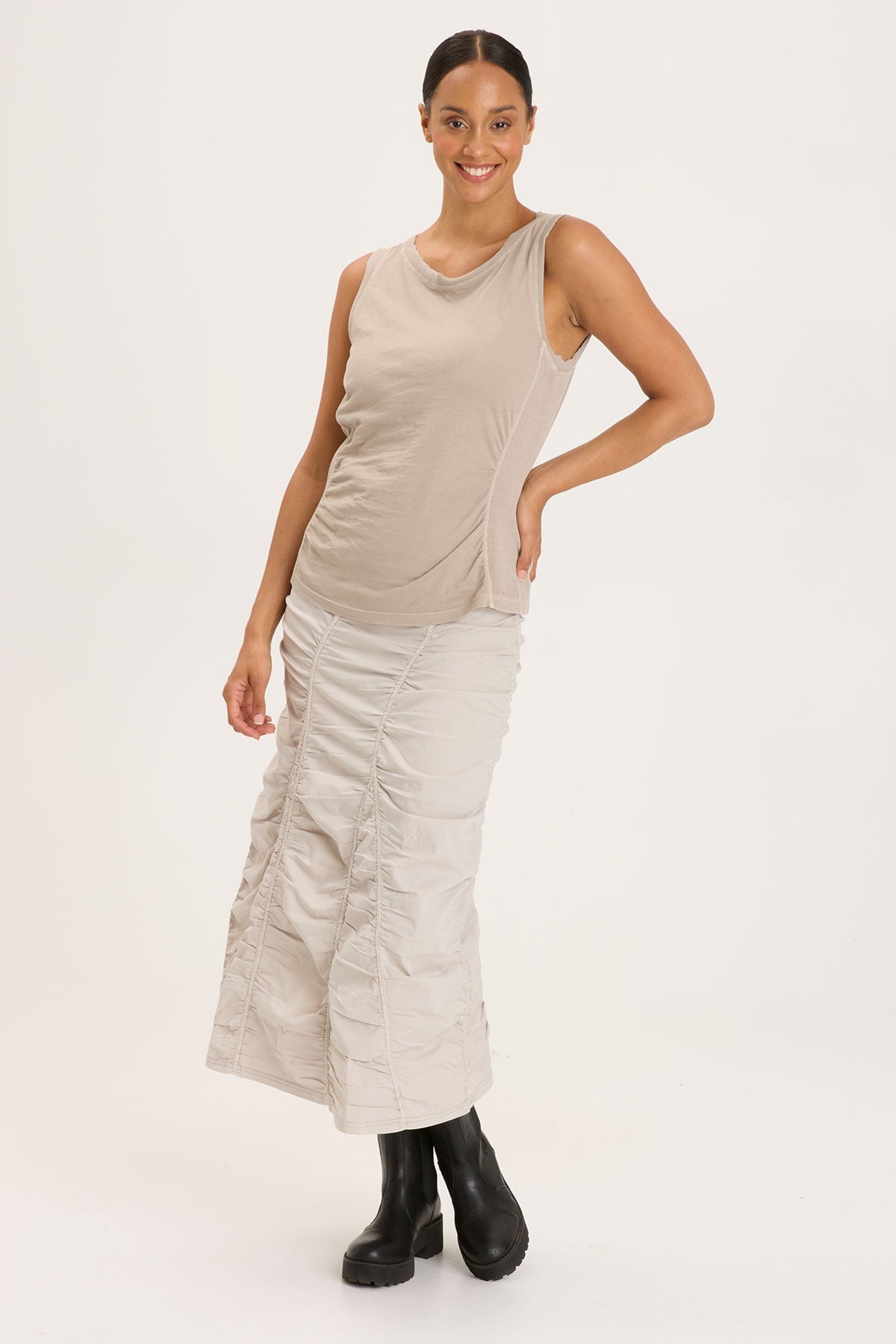 Stylish Gored Peasant Skirt for Women - Flowy Boho Maxi Skirt with Elastic Waist | Perfect for Summer, Beach, Festivals & Casual Outfits
