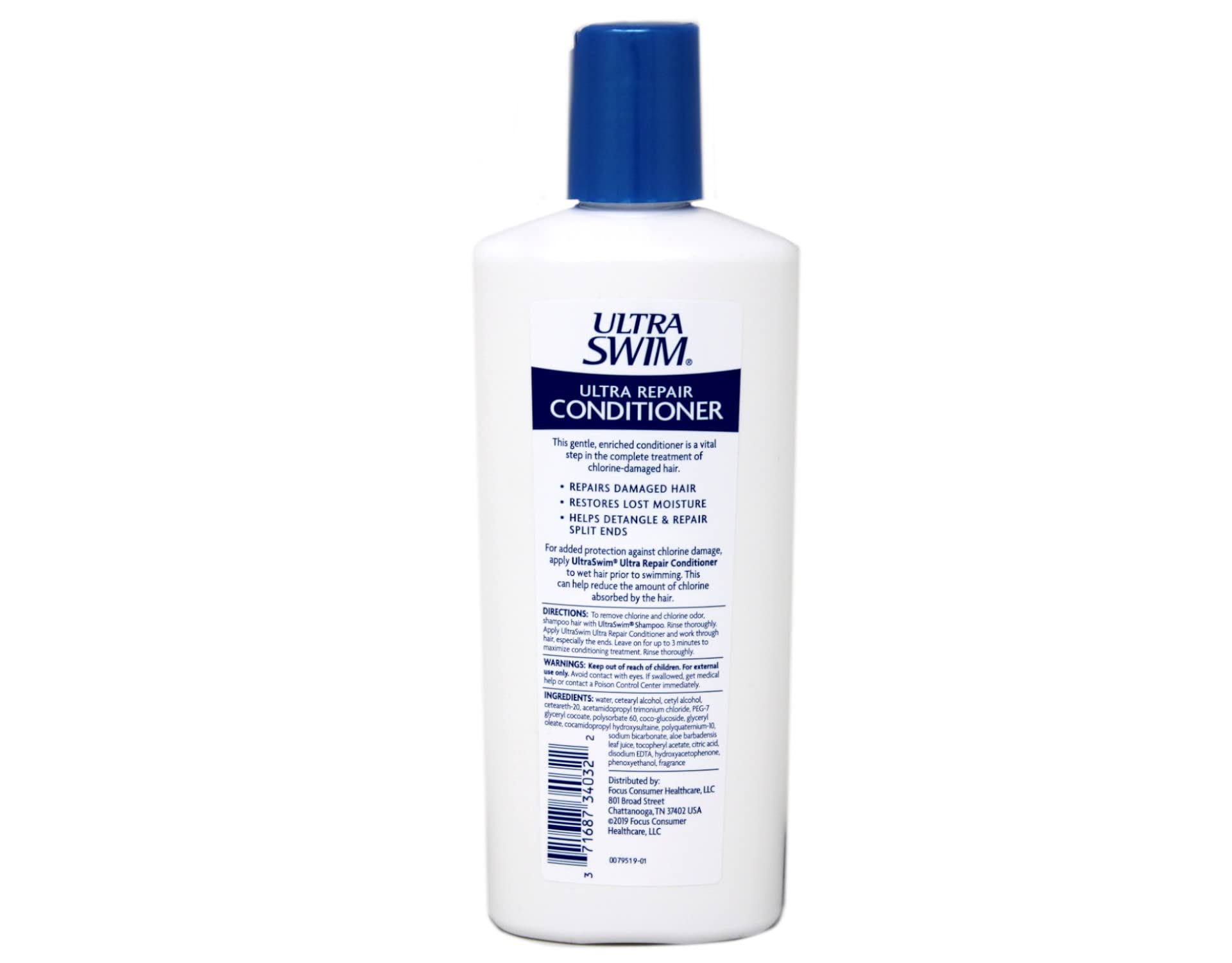 UltraSwim Chlorine Removal Conditioner for Swimmers - 7 oz Bottle (Pack of 4) - Post-Swim Hair Repair & Moisturizing - Perfect for Pool, Beach & Competitive Swimming