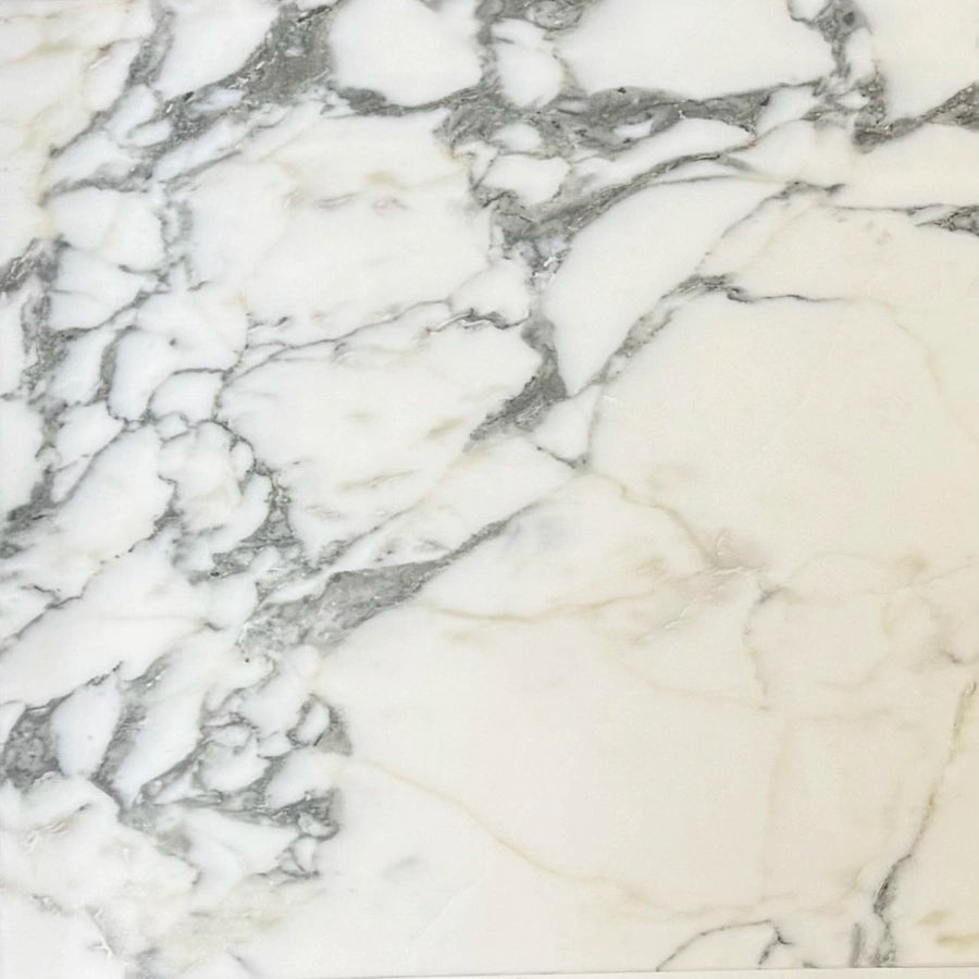 Premium Arabescato Marble 12x12 Tile - Polished & Honed Luxury Finish for Bathroom, Kitchen & Flooring - Natural Stone Wall & Backsplash Design