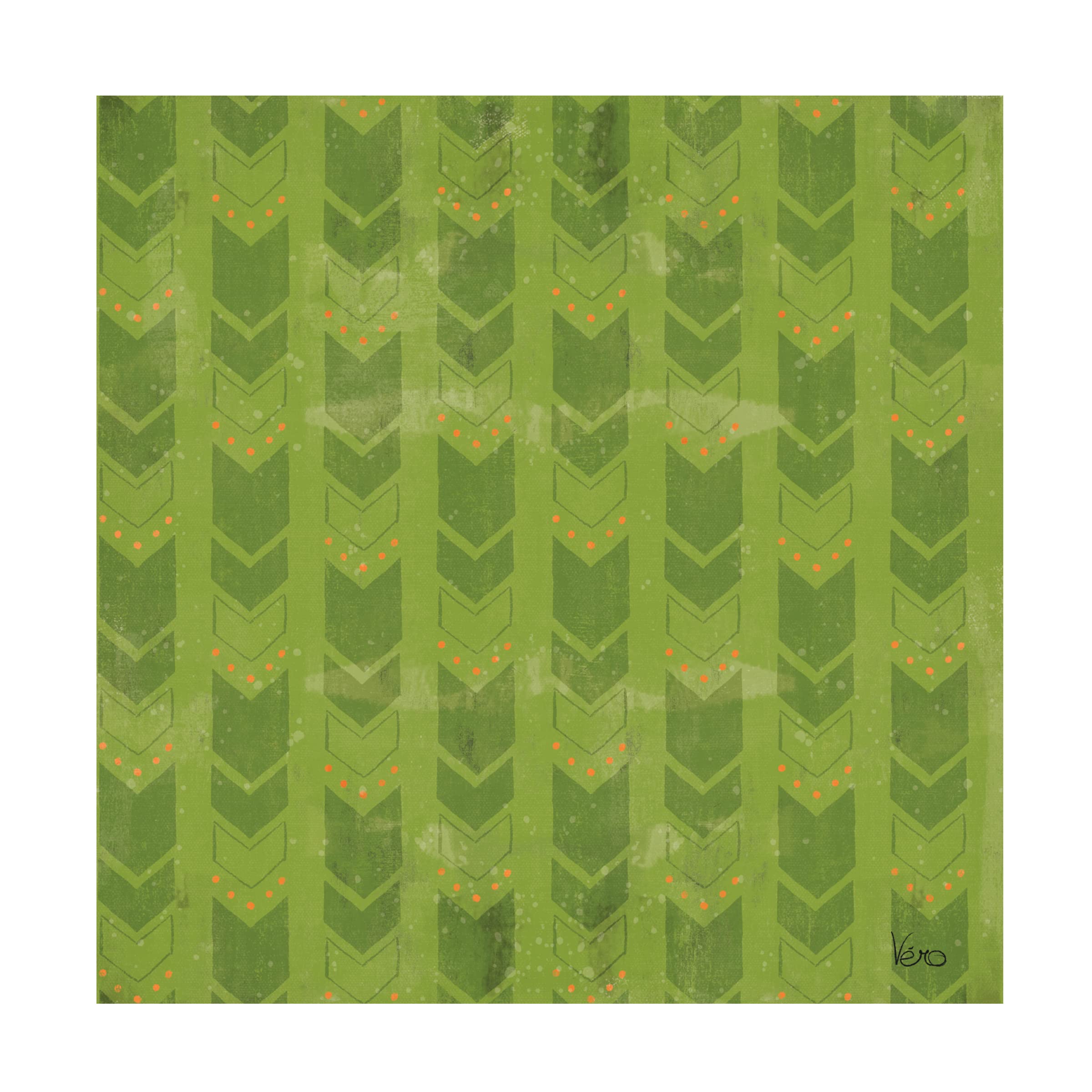 Trademark Fine Art 'Good Vibes Pattern VIIID' Canvas Wall Art by Veronique Charron - Modern Abstract Painting for Living Room, Bedroom & Office Decor