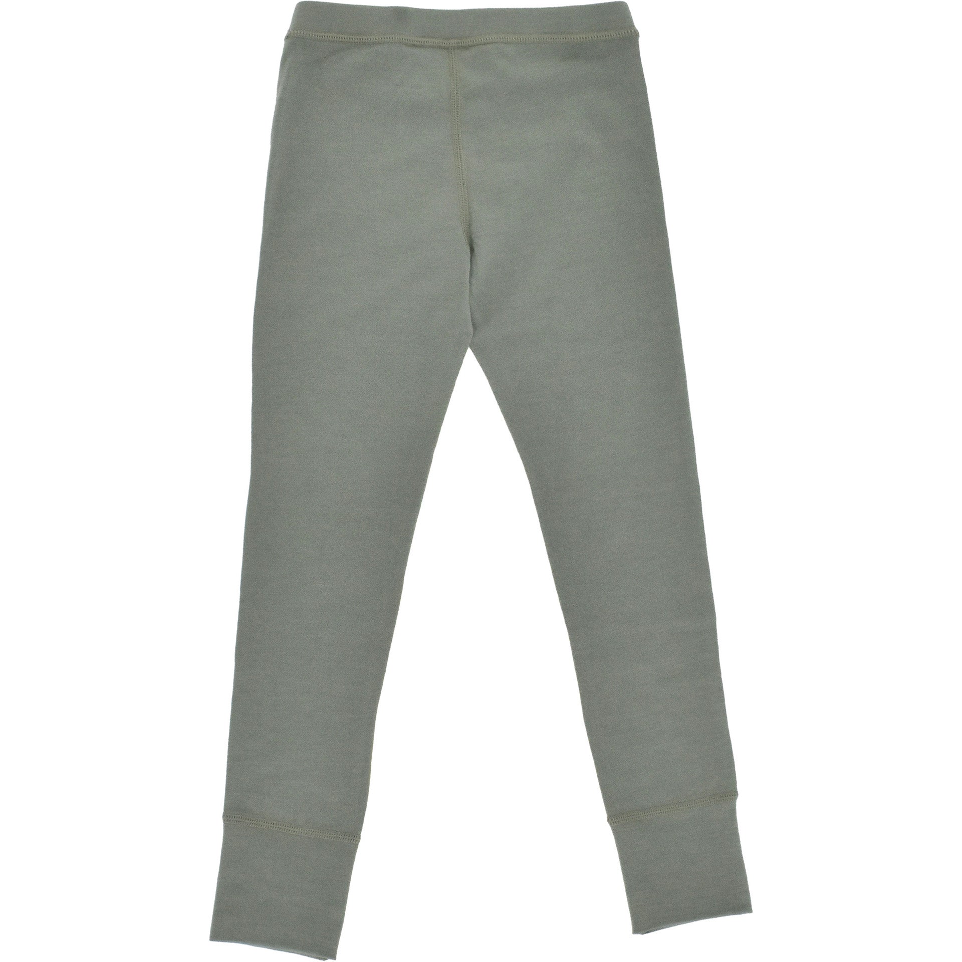 Kids Merino Wool Base Layer & Leggings - Soft Thermal Underwear for Boys & Girls - Sage Green - Perfect for Winter, Skiing & Outdoor Activities