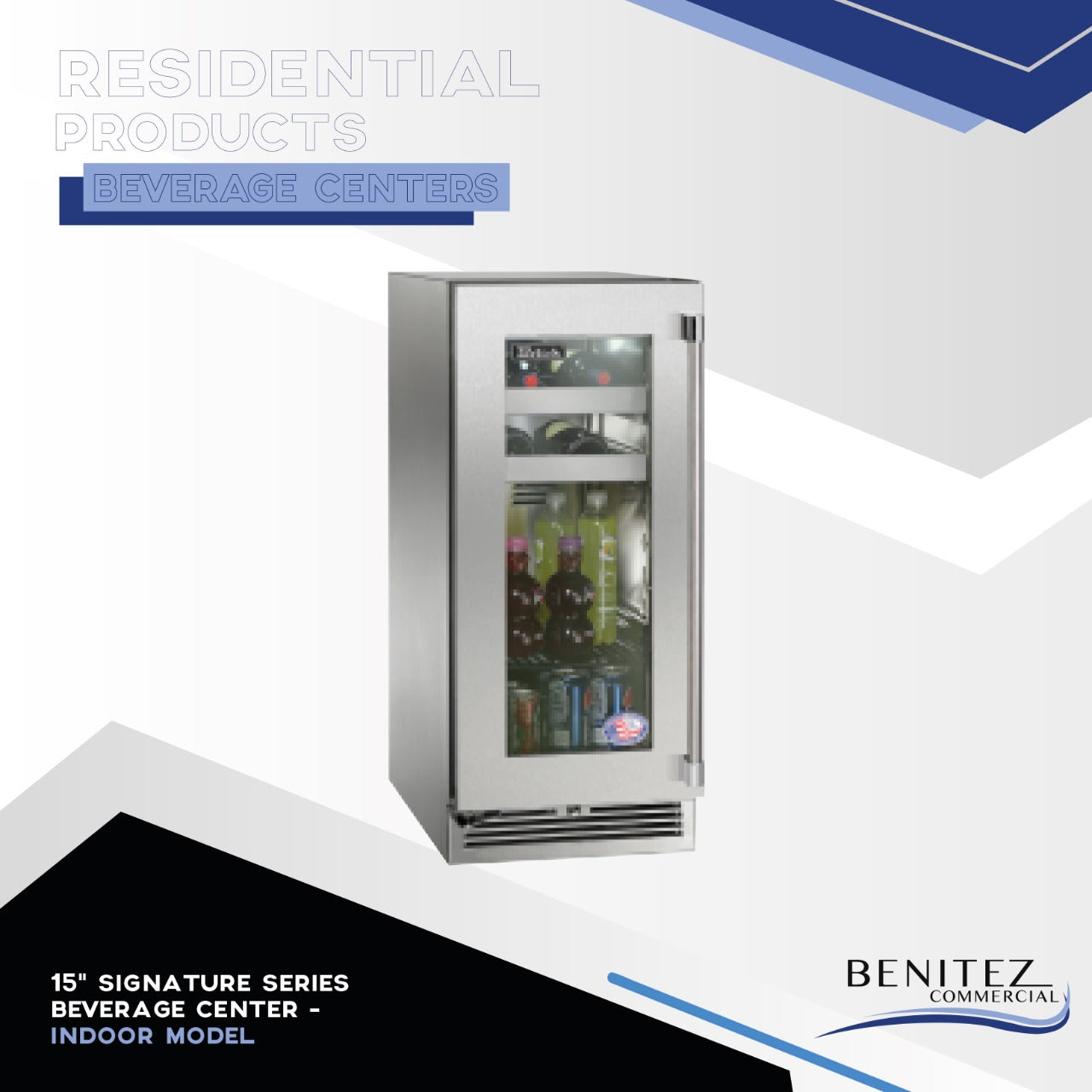 15 Bottle Signature Series Beverage Cooler - Indoor Wine Fridge for Home, Office, or Bar Use - Compact Beverage Center with Adjustable Shelves & LED Lighting