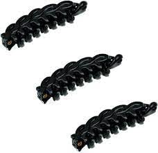 Premium Black Banana Hair Clips for Women & Girls (Pack of 12) - Strong Hold Hair Accessories for School, Work, Gym & Everyday Styling