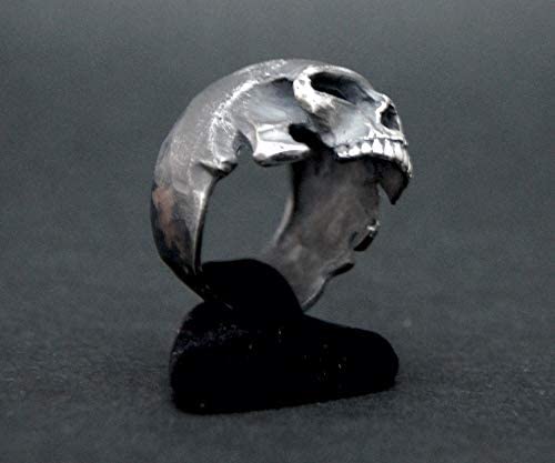 Handmade 925 Sterling Silver Skull Biker Jewelry - Gothic Punk Necklace for Men & Women - Perfect for Motorcycle Enthusiasts & Edgy Fashion