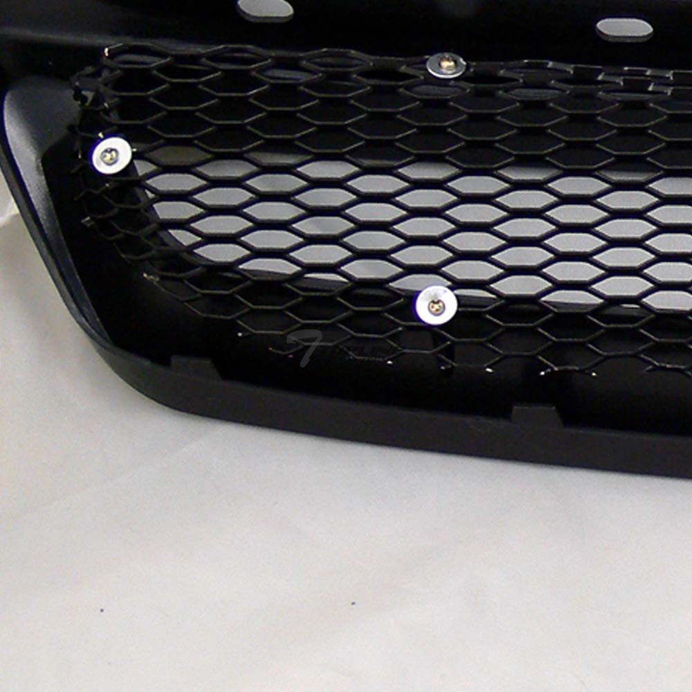 1999-2000 Honda Civic Glossy Black T-R Style Aluminum Mesh Front Bumper Grille | Replacement Car Part | Perfect for Customization & Street Style Upgrades