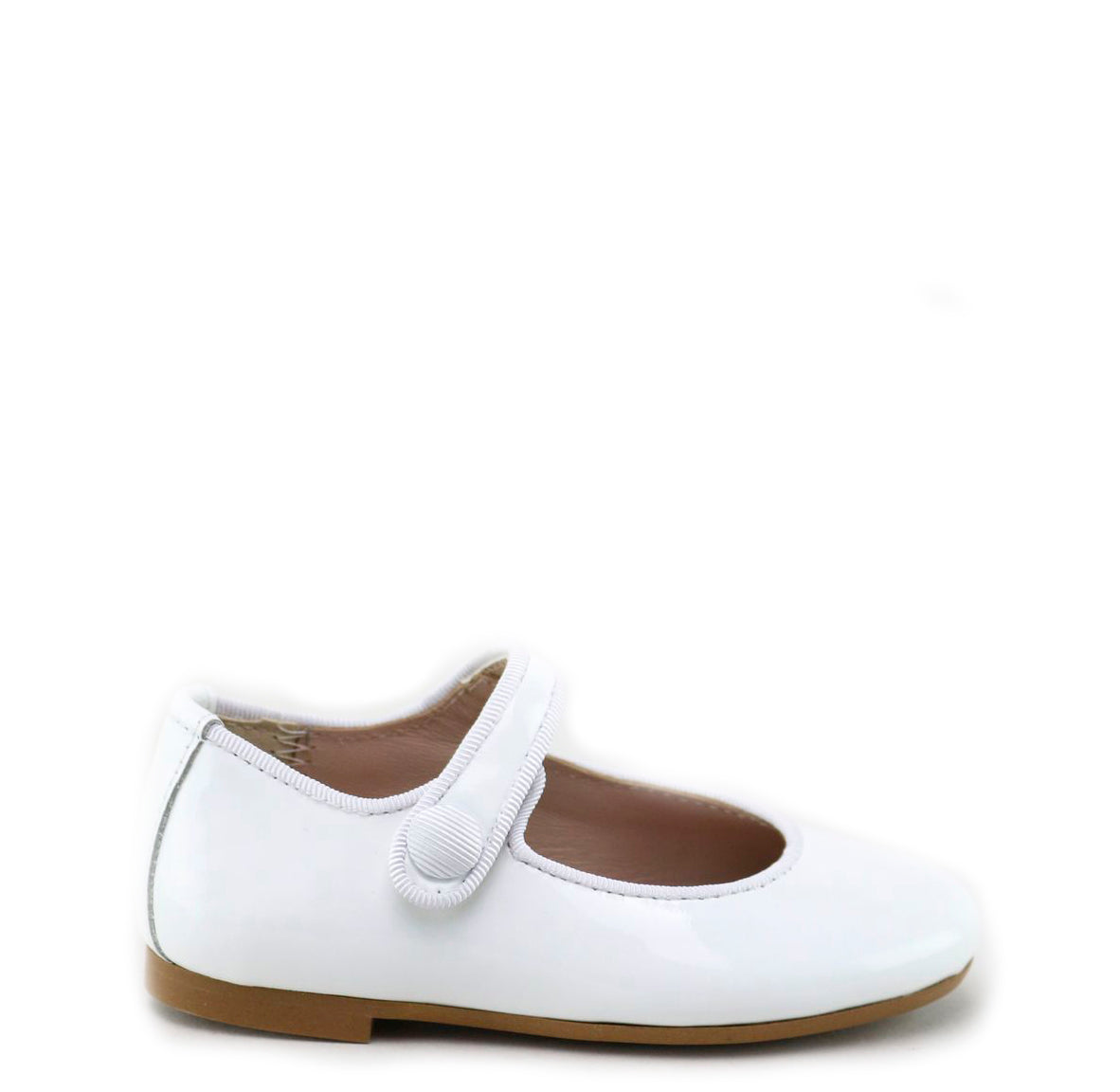 Papanatas White Patent Mary Jane Shoes - Comfortable & Stylish Flats for Women & Girls - Perfect for School, Work & Casual Outfits
