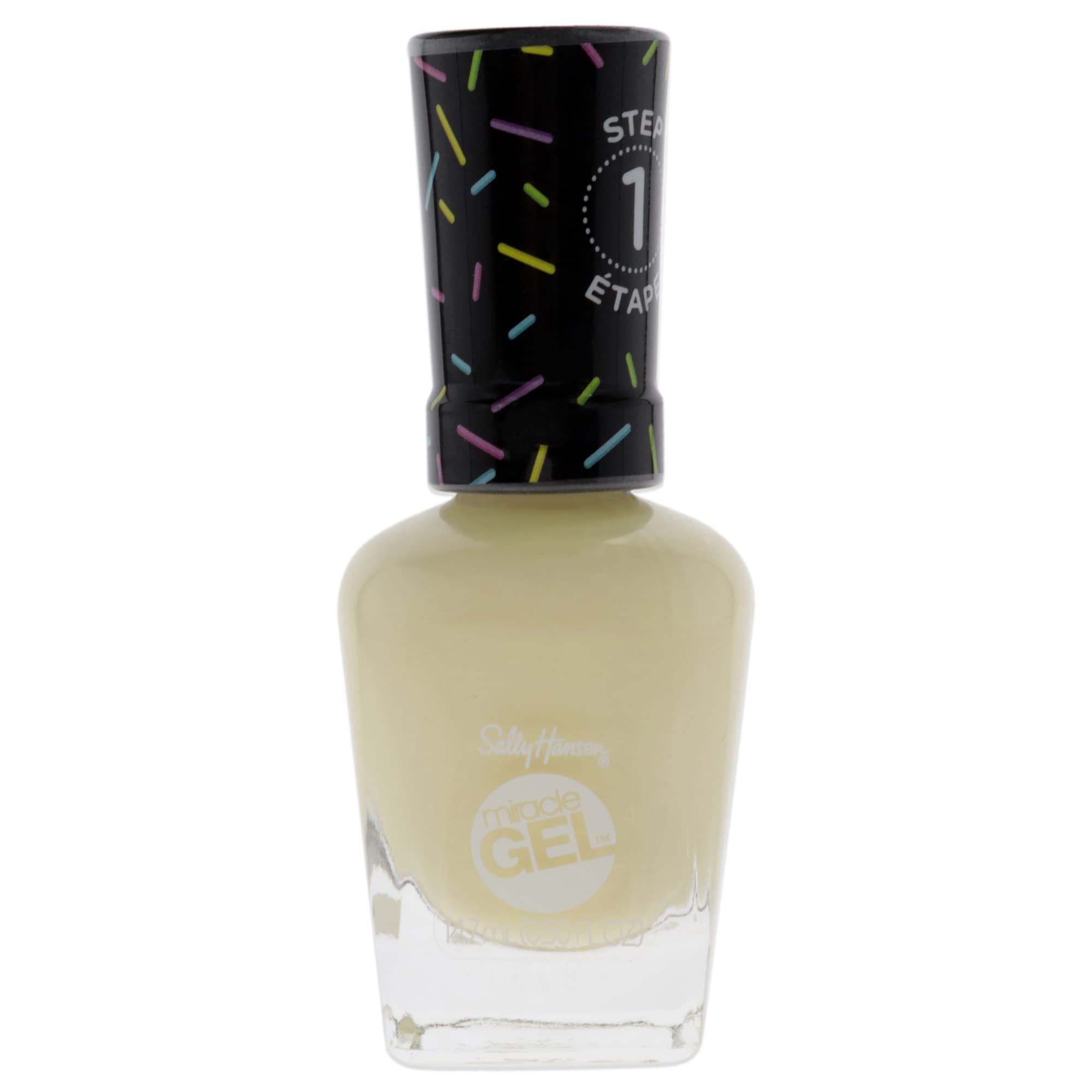 Sally Hansen Miracle Gel Nail Polish - A-Dough-Able Beige, 0.5 fl oz Long Lasting Chip Resistant Salon Quality Nail Color for Manicures & Pedicures at Home or Salon