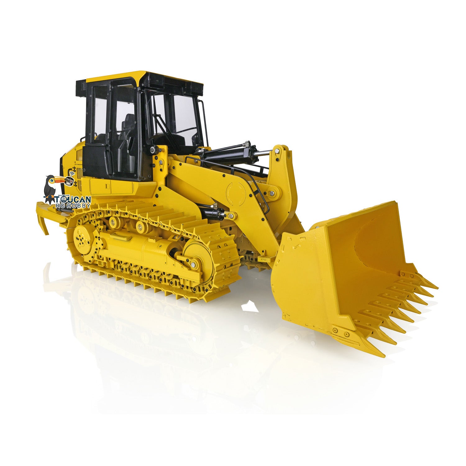 JDM 188 1/14 Scale Metal RC Hydraulic Tracked Loader - 963D 3CH Valve Pump Construction Vehicle with I6S Radio & RTR Model | Realistic 201 Sounds & LED Lights | Perfect for Construction Site Play & RC Enthusiasts